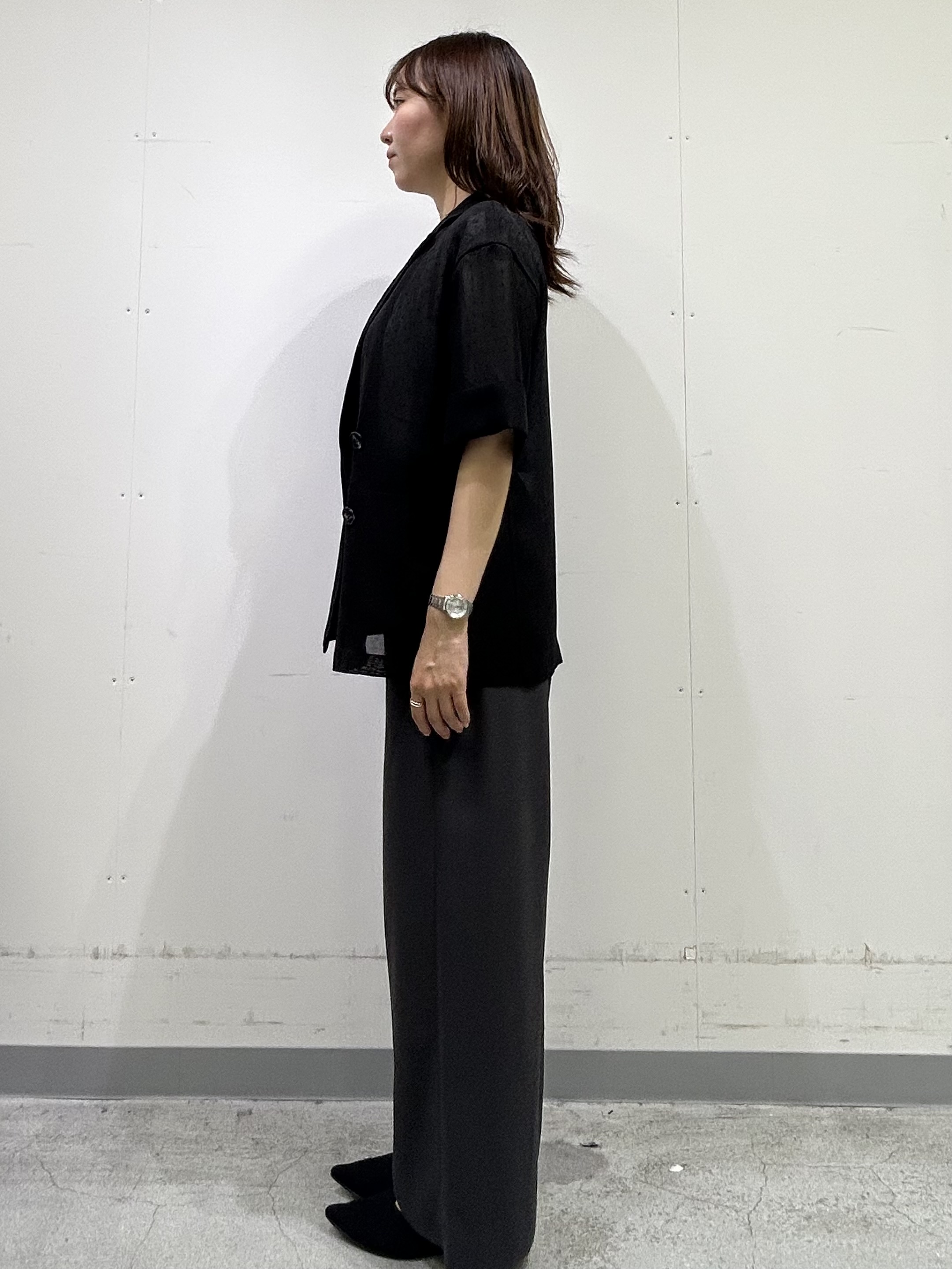 noeさんの「INDIVI｜【洗える／ドットモチーフ】ケープスリーブブラウス」を使ったコーディネート