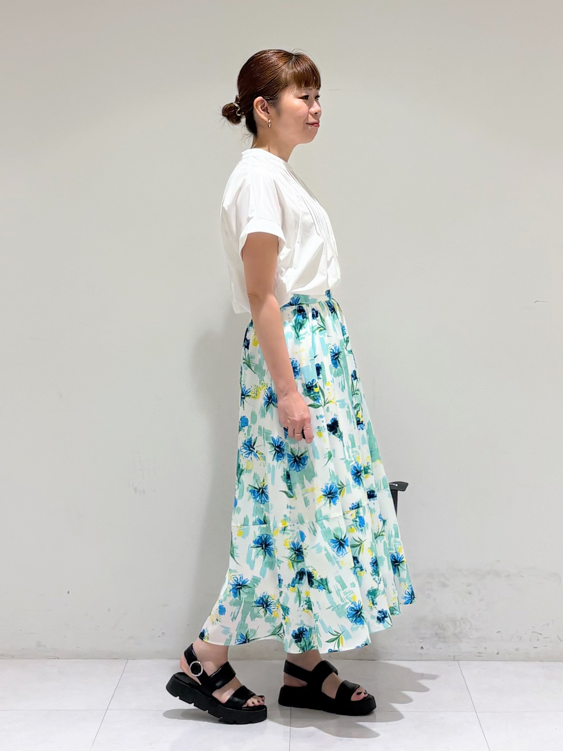 tsuyuさんの「INDIVI｜【A4収納可能／合皮】キャリアタックバッグ」を使ったコーディネート