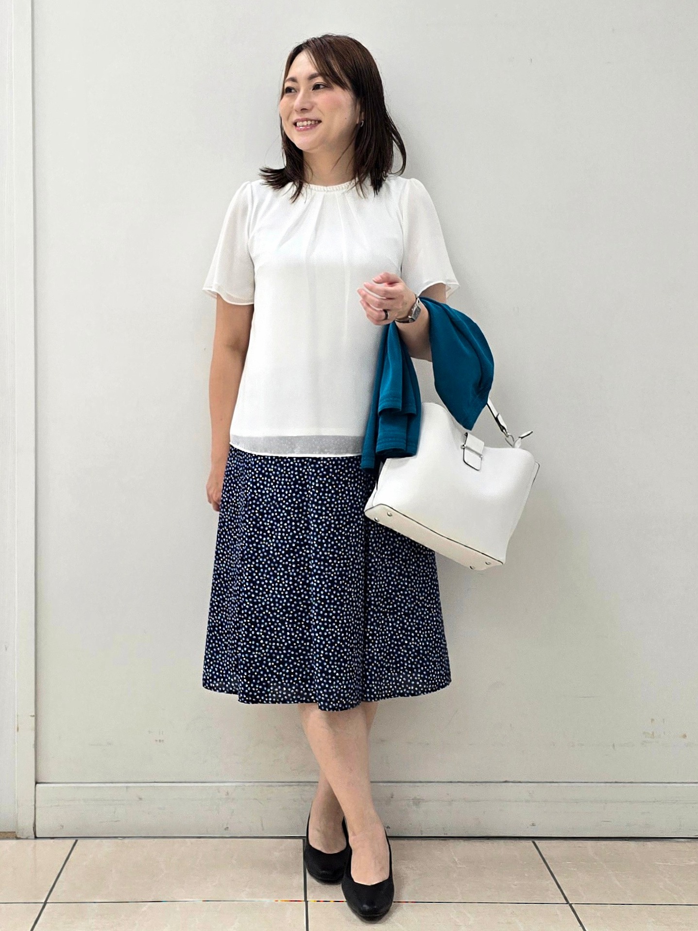 fkeさんの「Reflect｜【S-4Lサイズ/UVカット／接触冷感】シフォンジャージブラウス」を使ったコーディネート