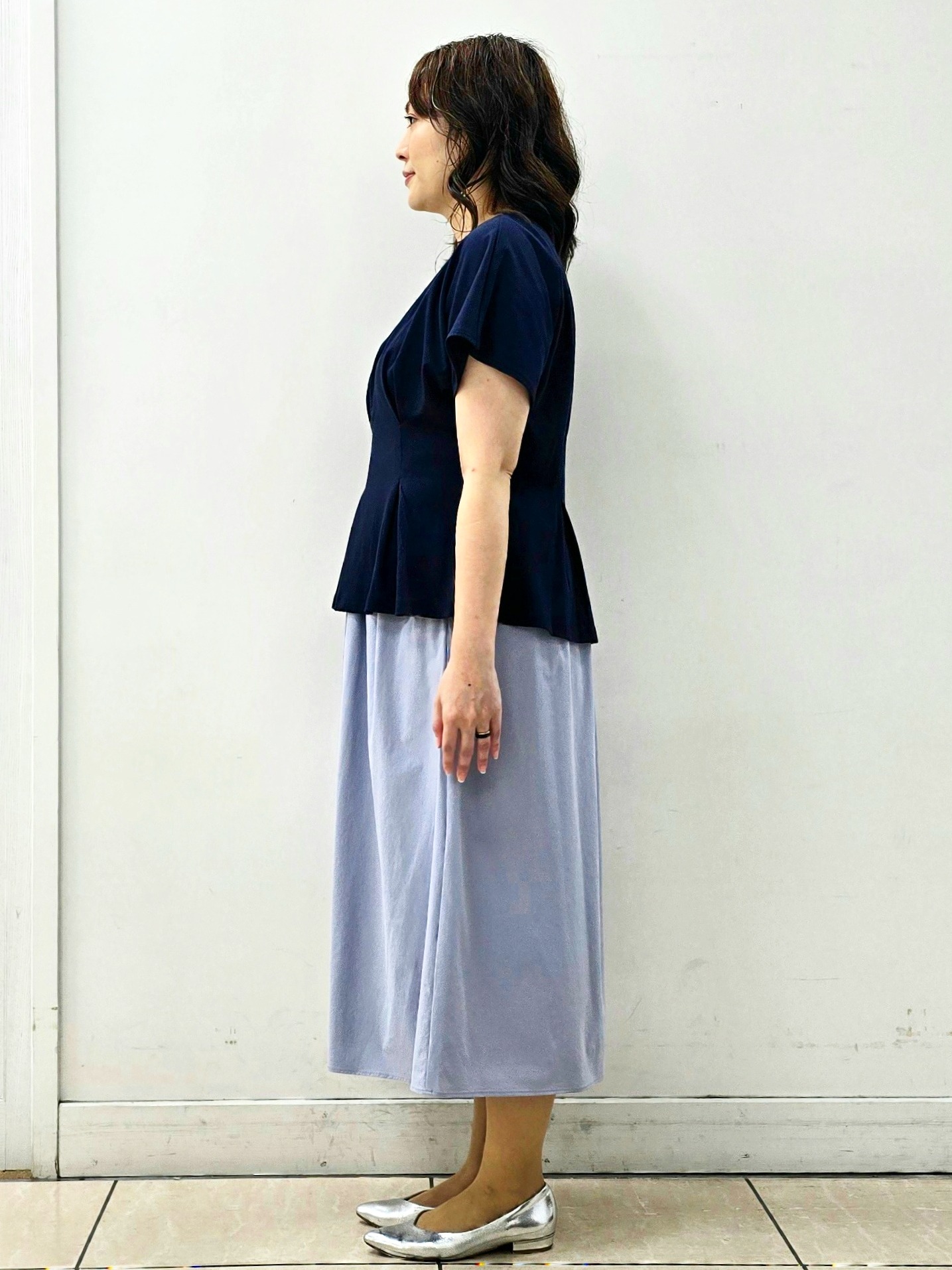 fkeさんの「Reflect｜【UVカット／接触冷感／吸水速乾】タックデザインフレアトップス」を使ったコーディネート