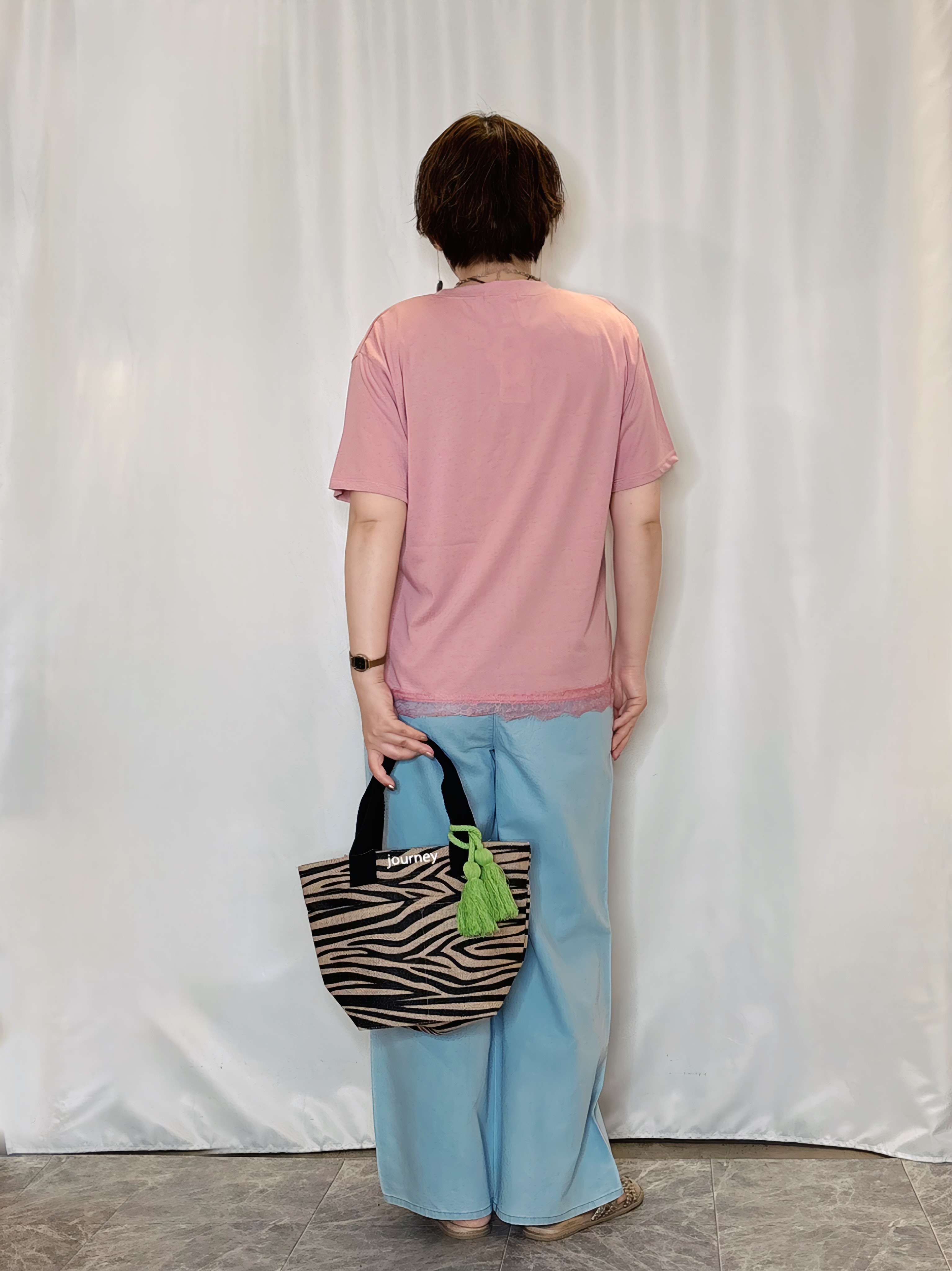たみさんの「SHOO･LA･RUE｜【セットアップ可/S-LL】夏でも快適 ライトオンスデニム イージーワイドパンツ」を使ったコーディネート