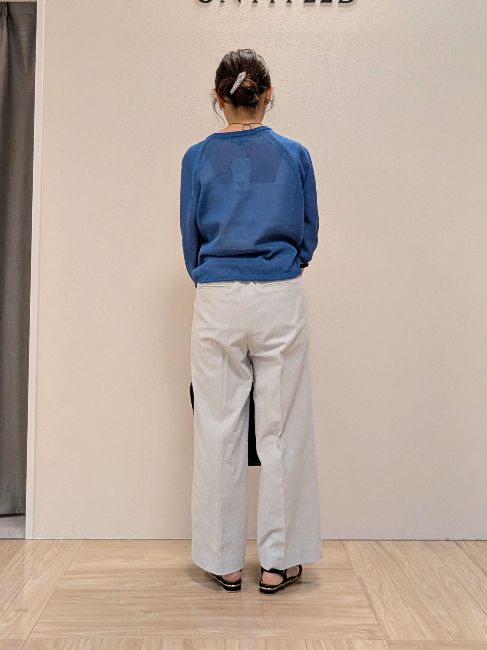 Rieさんの「UNTITLED｜【洗える/ゆったり】クルーネックドライニット」を使ったコーディネート
