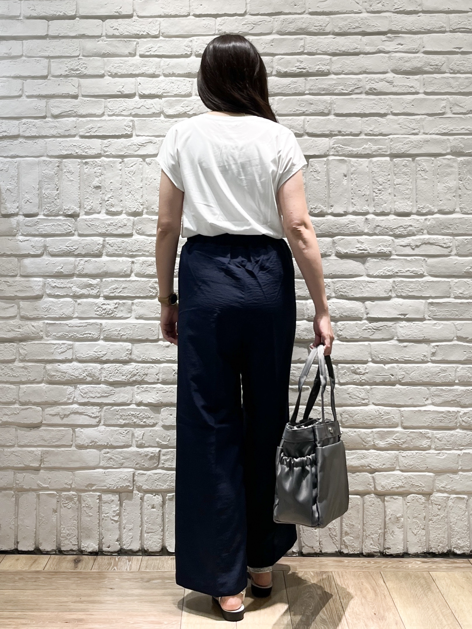 erinaさんの「index｜フレンチスリーブカットソー【洗濯機OK】」を使ったコーディネート