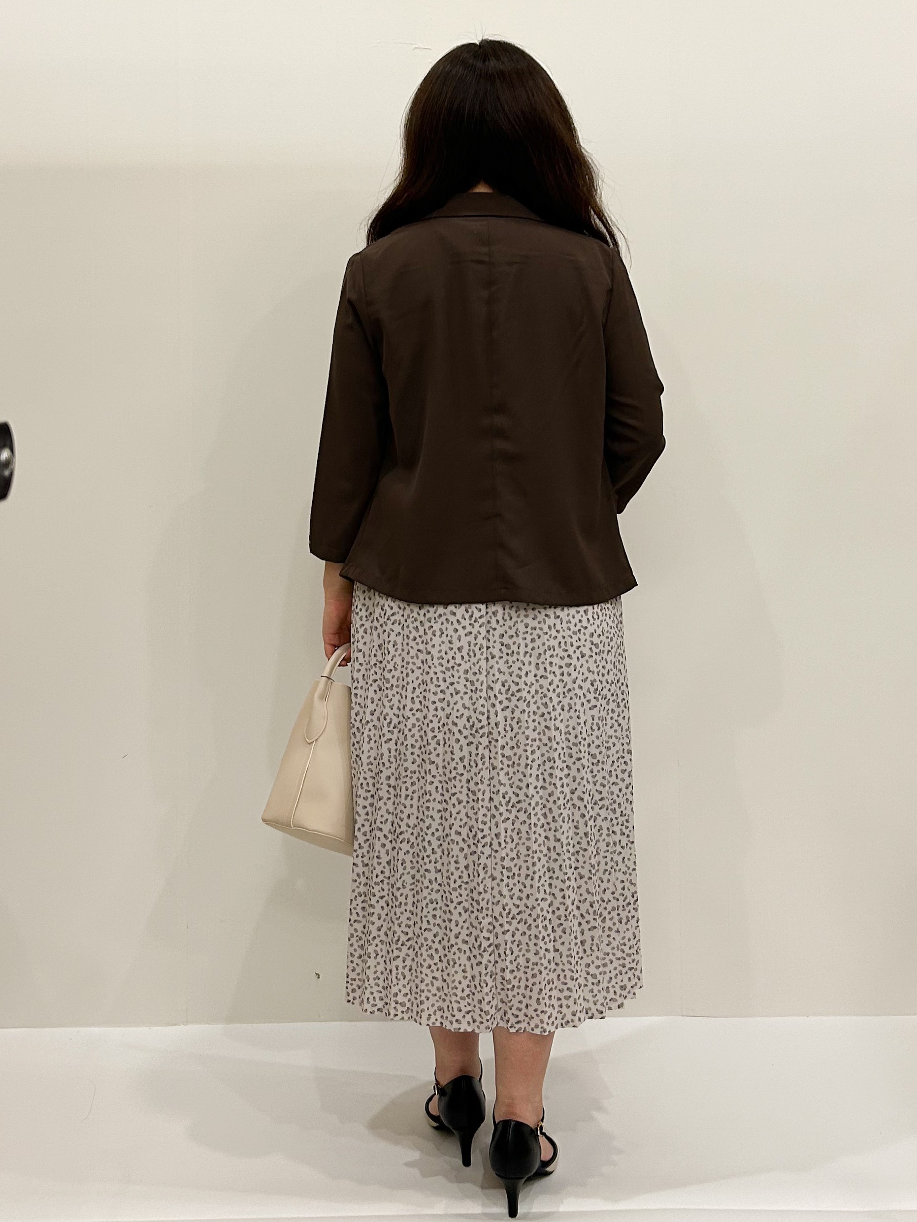 ちゃこさんの「OPAQUE.CLIP｜【接触冷感／防シワ】ひんやり7分袖テーラードジャケット《洗濯機OK》」を使ったコーディネート