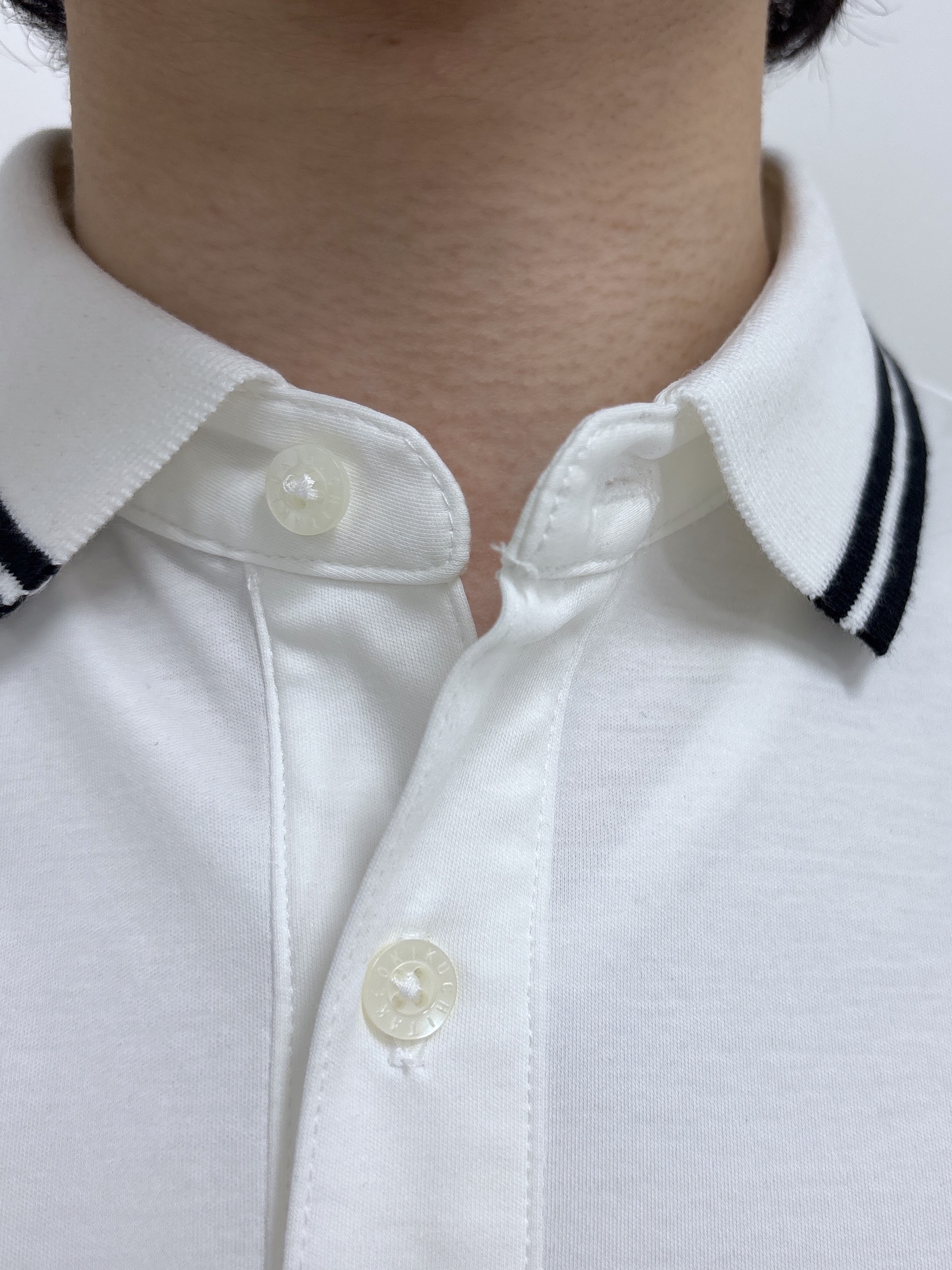 KEIさんの「TAKEO KIKUCHI｜【BOWLER HAT LABEL】アイスクリアコットン ボーラーハットウォーカー ポロシャツ」を使ったコーディネート