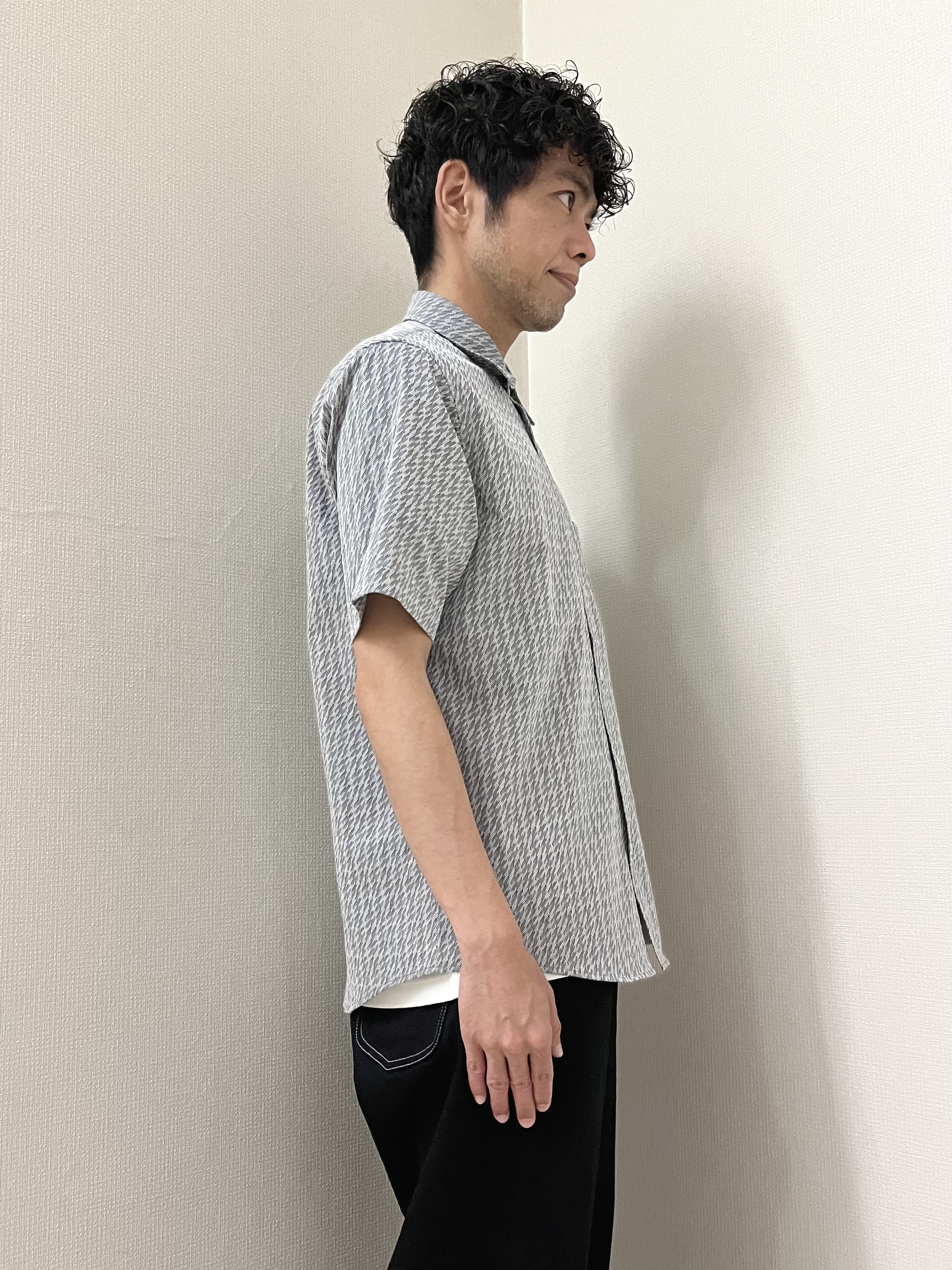 URAさんの「TAKEO KIKUCHI｜播州織り 千鳥 半袖シャツ」を使ったコーディネート
