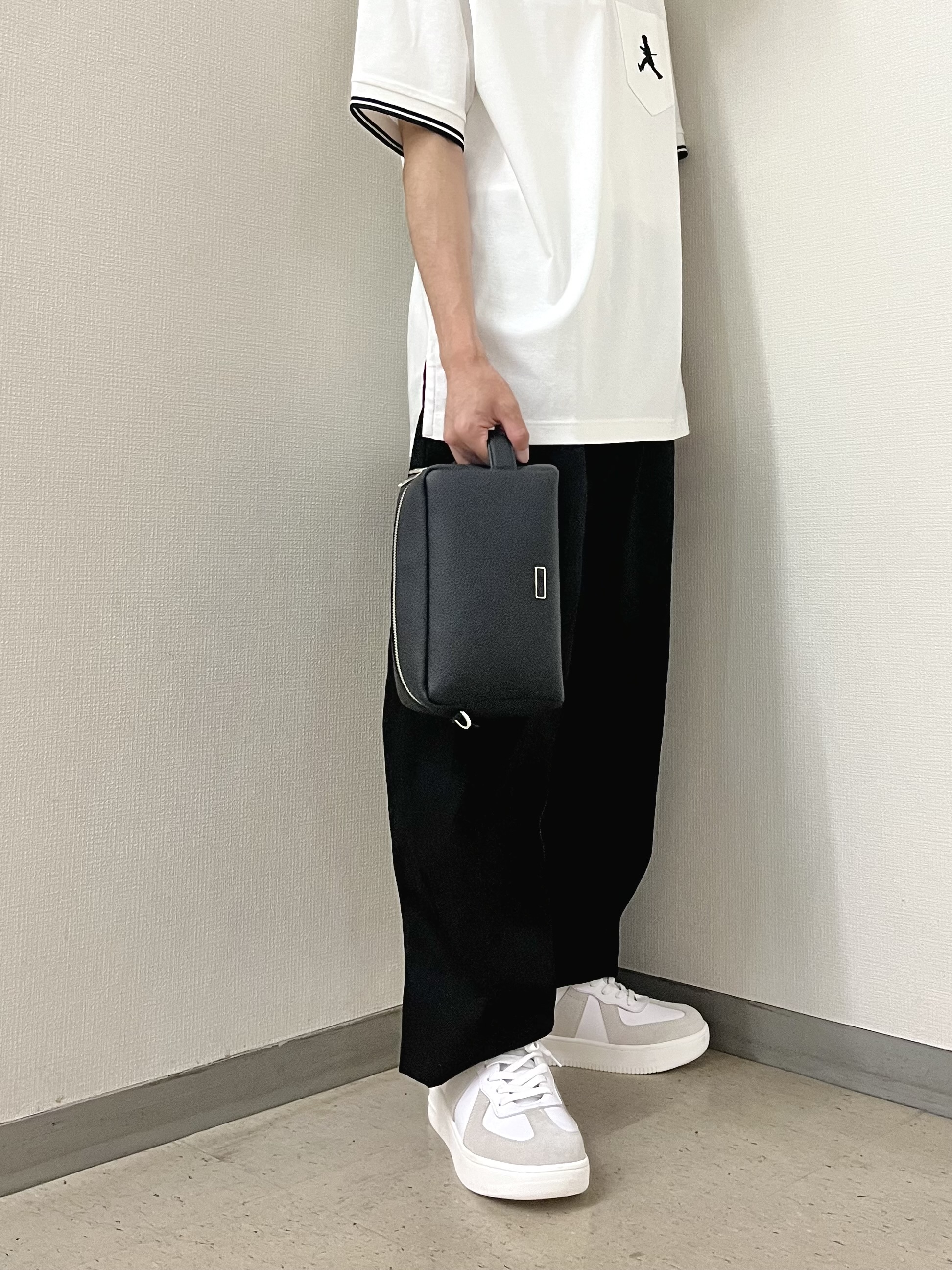 URAさんの「TAKEO KIKUCHI｜【BOWLER HAT LABEL】アイスクリアコットン ボーラーハットウォーカー ポロシャツ」を使ったコーディネート