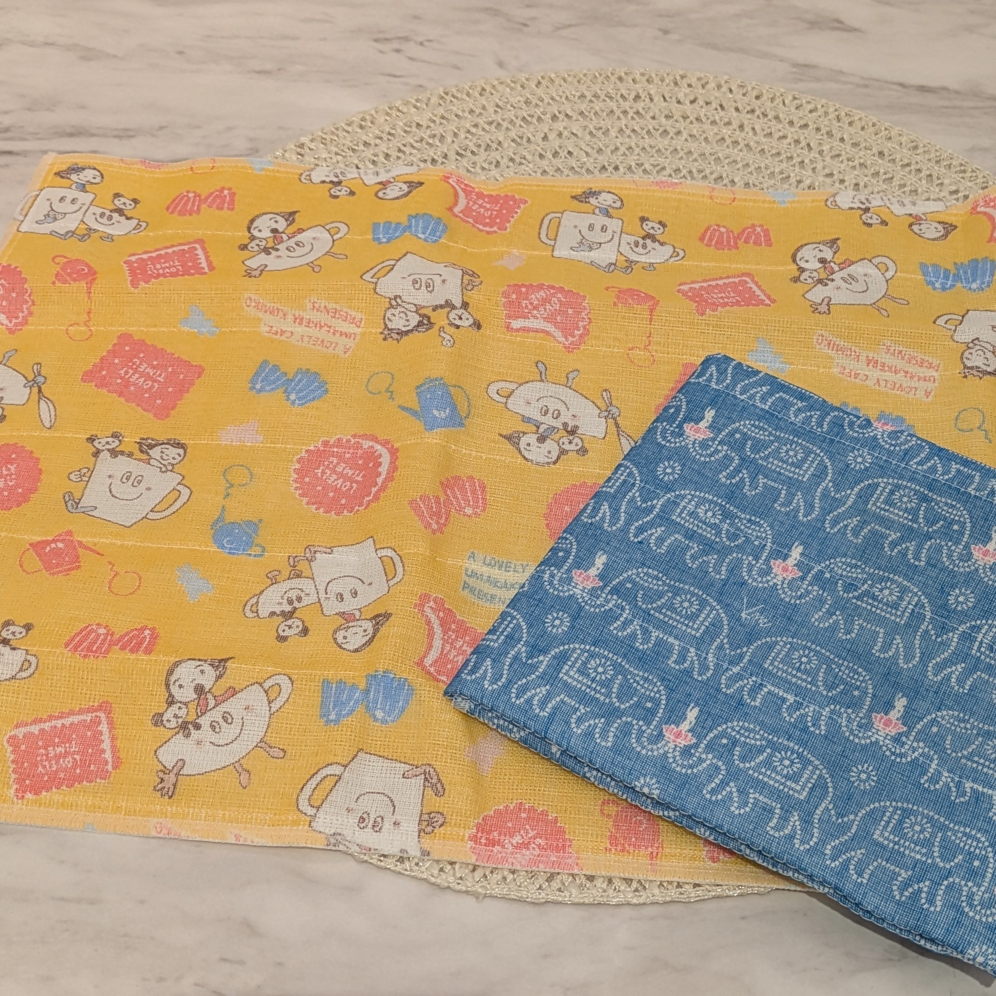 maruさんの「212 KITCHEN STORE｜白雪友禅ふきん マーチオブザペンギン ブルー」を使ったコーディネート
