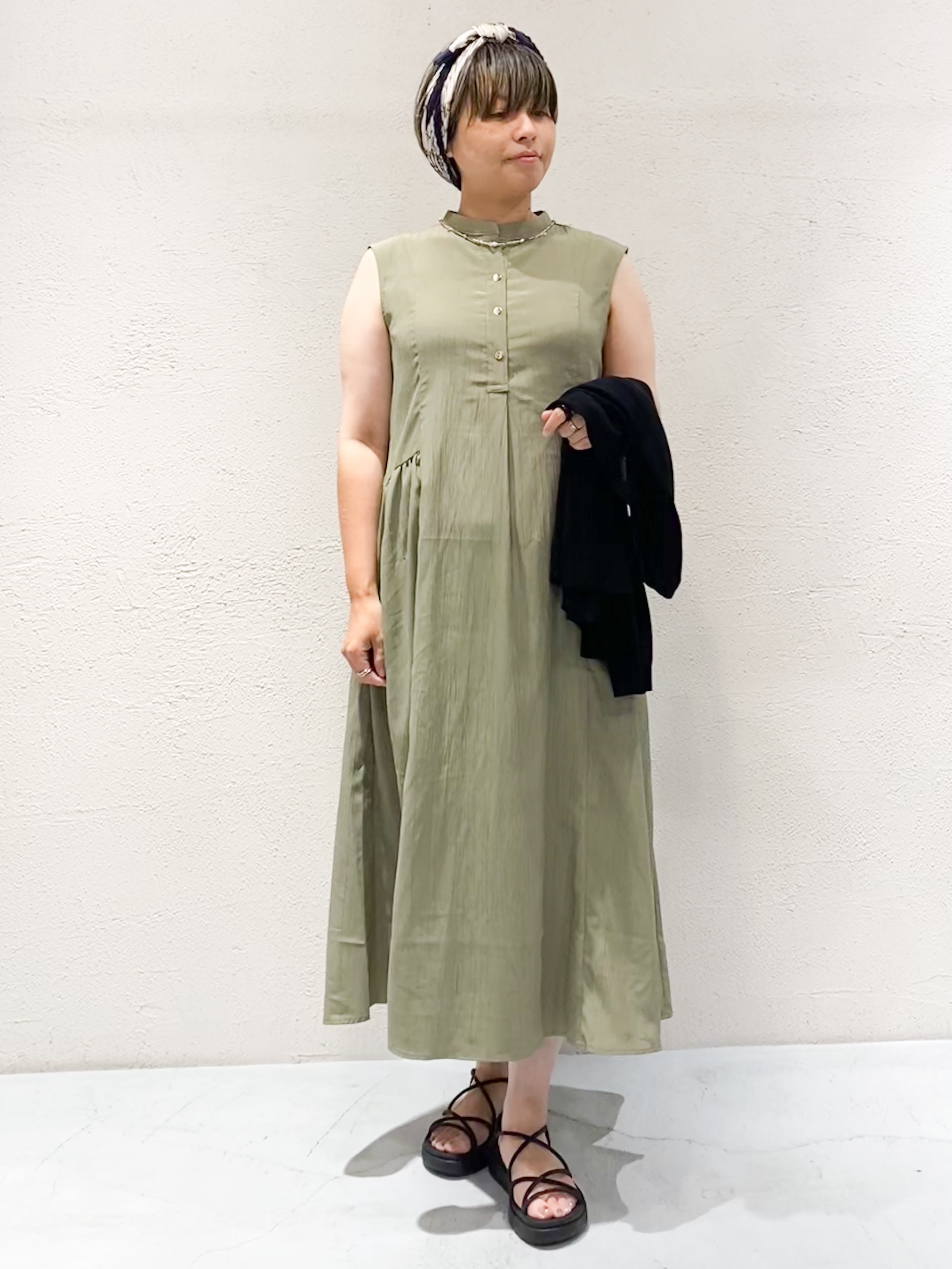 ばっちょさんの「grove｜高評価！【接触冷感／UVカットetc】ベーシックショートカーディガン」を使ったコーディネート