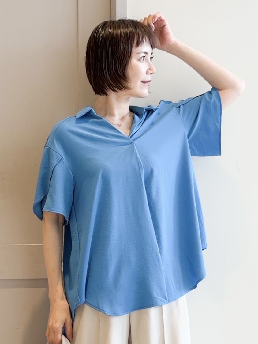 yamakoさんの「grove｜【洗濯機◎】さらっと着映える、バックデザインブラウス」を使ったコーディネート
