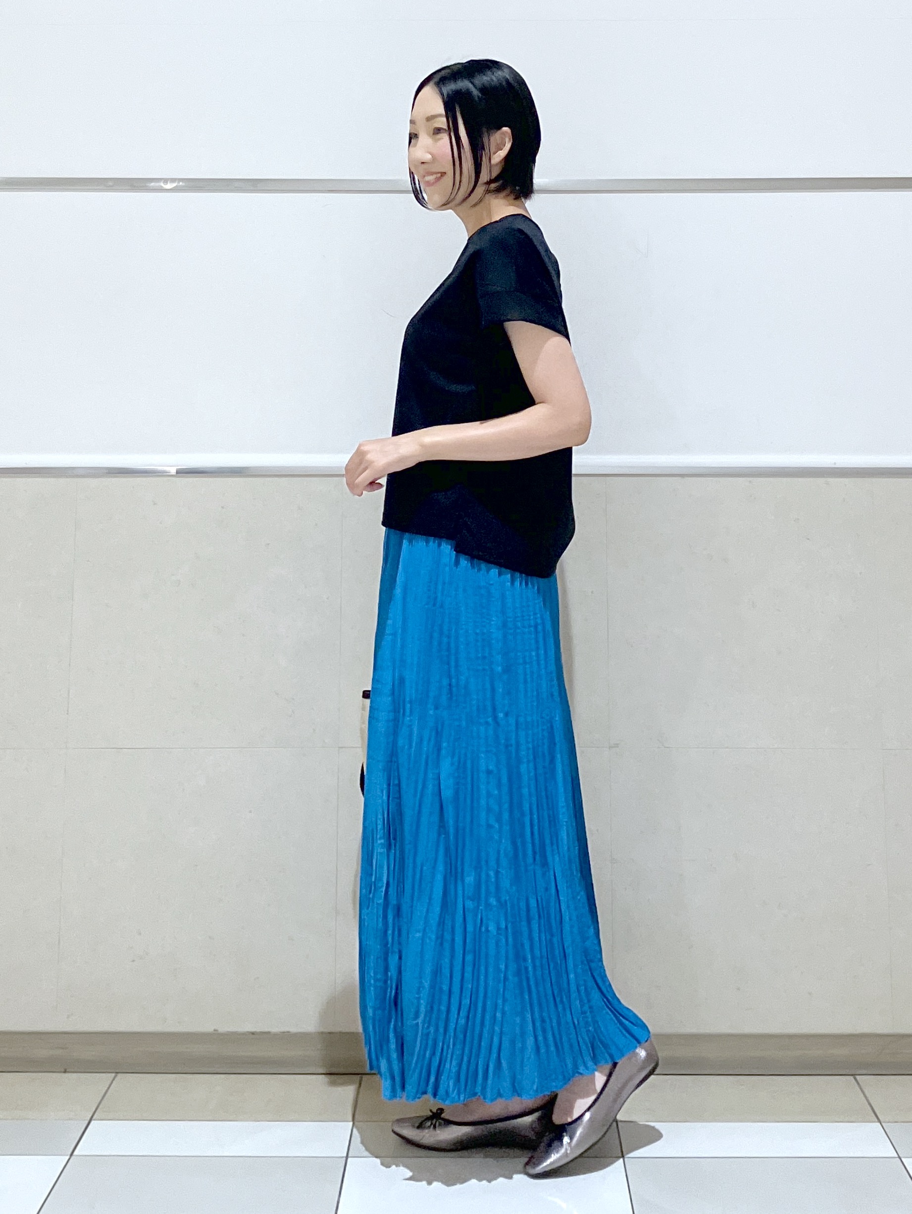 eriko さんの「Dessin｜【UVカット/接触冷感】美光沢カットソー」を使ったコーディネート