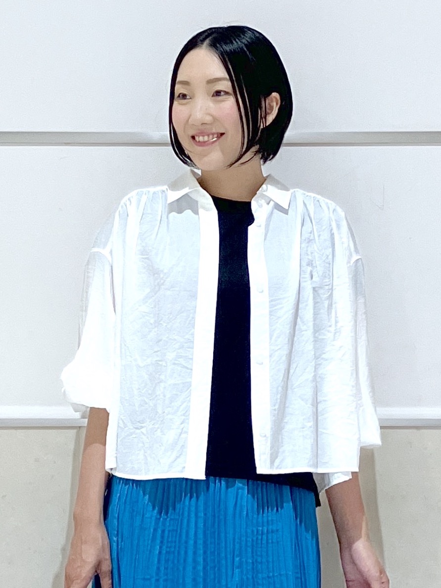 eriko さんの「Dessin｜【UVカット/接触冷感】美光沢カットソー」を使ったコーディネート