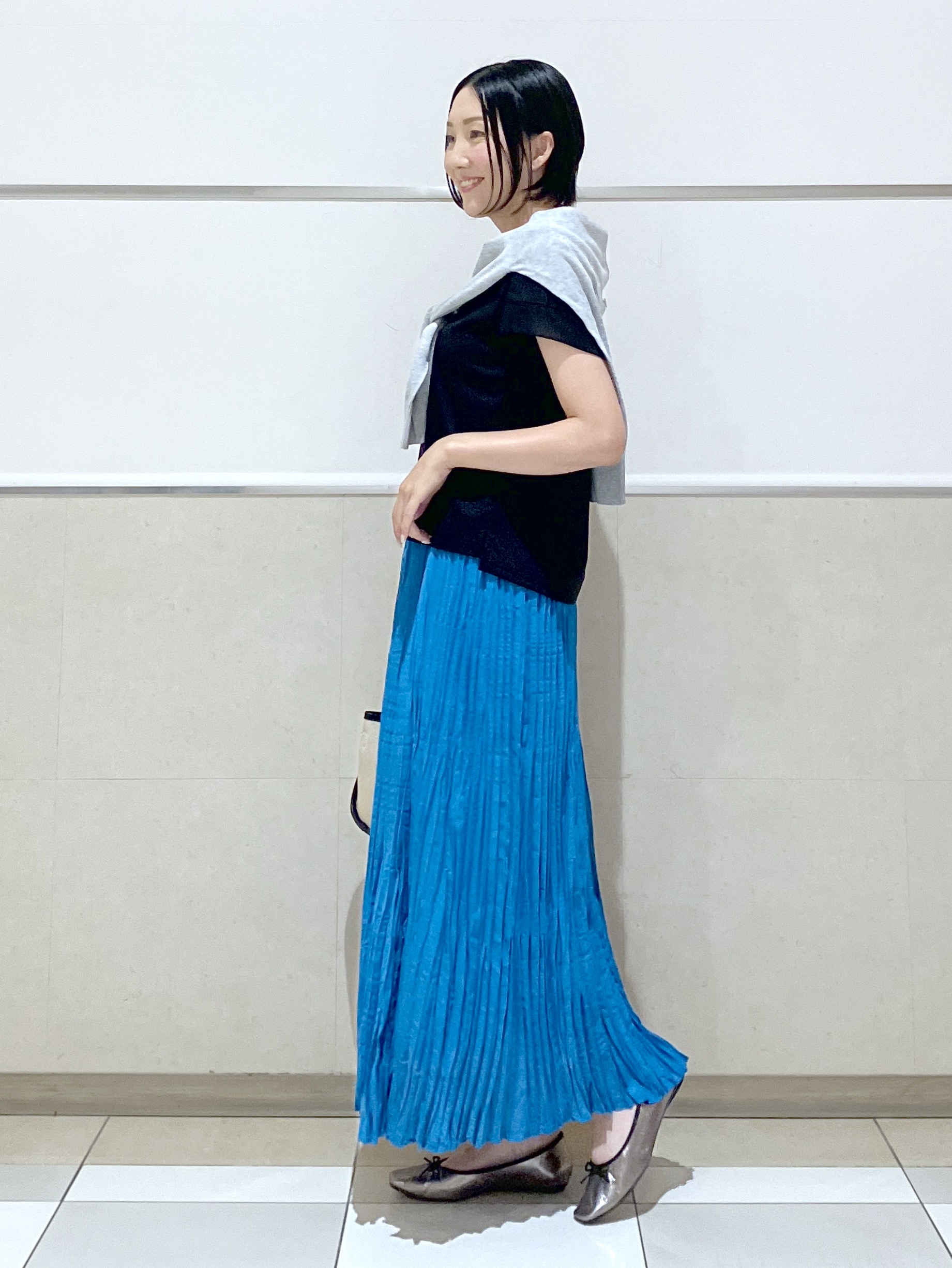eriko さんの「Dessin｜【UVカット/接触冷感】美光沢カットソー」を使ったコーディネート