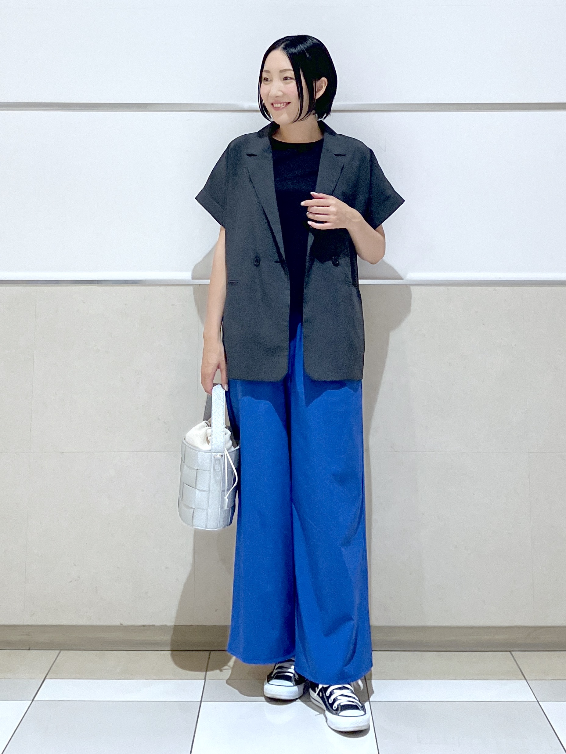 eriko さんの「Dessin｜【UVカット/接触冷感】美光沢カットソー」を使ったコーディネート