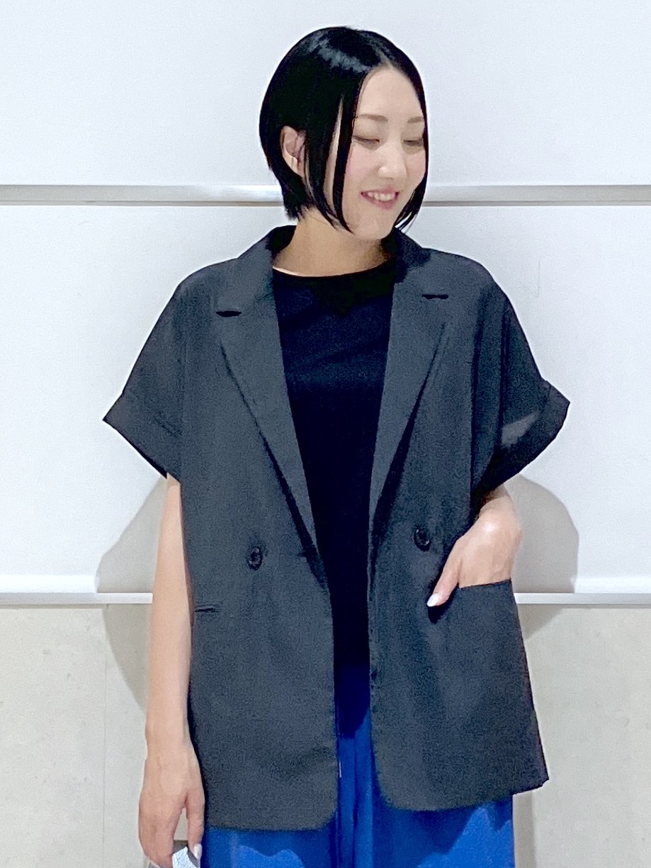 eriko さんの「Dessin｜【UVカット/接触冷感】美光沢カットソー」を使ったコーディネート