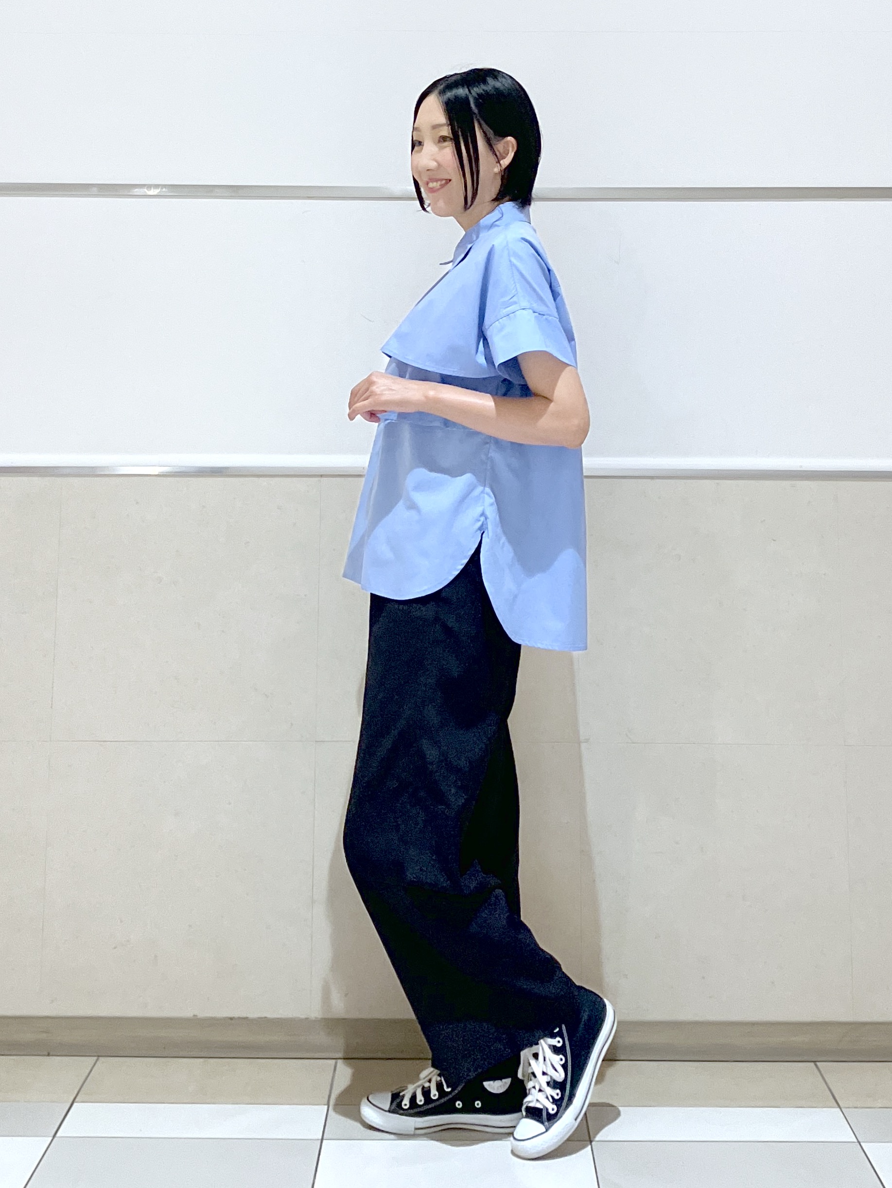 eriko さんの「Dessin｜【マシンウォッシャブル】ダブルフリルブラウス」を使ったコーディネート
