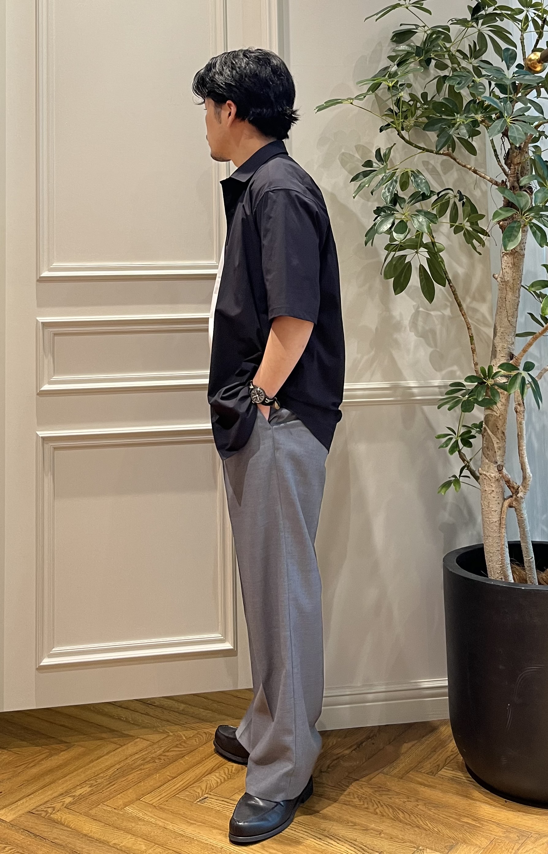 Tokuさんの「DRESSTERIOR｜【干場義雅&times;K－3B&times;DRESSTERIOR】ストレッチシャツ」を使ったコーディネート