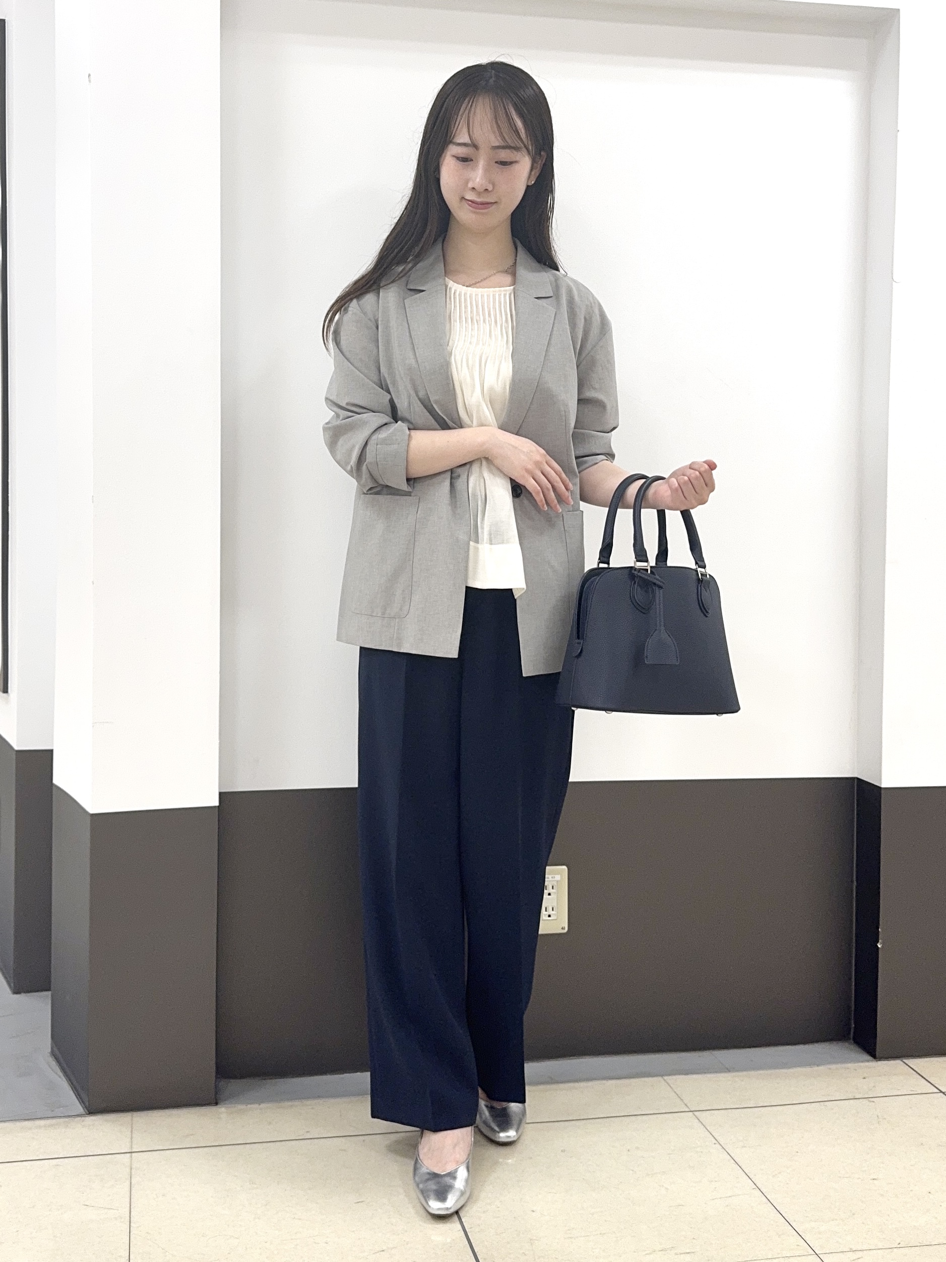 Nrinさんの「Reflect｜【SS-4Lサイズ／接触冷感／シワになりにくい】リラクシーテーラードジャケット」を使ったコーディネート