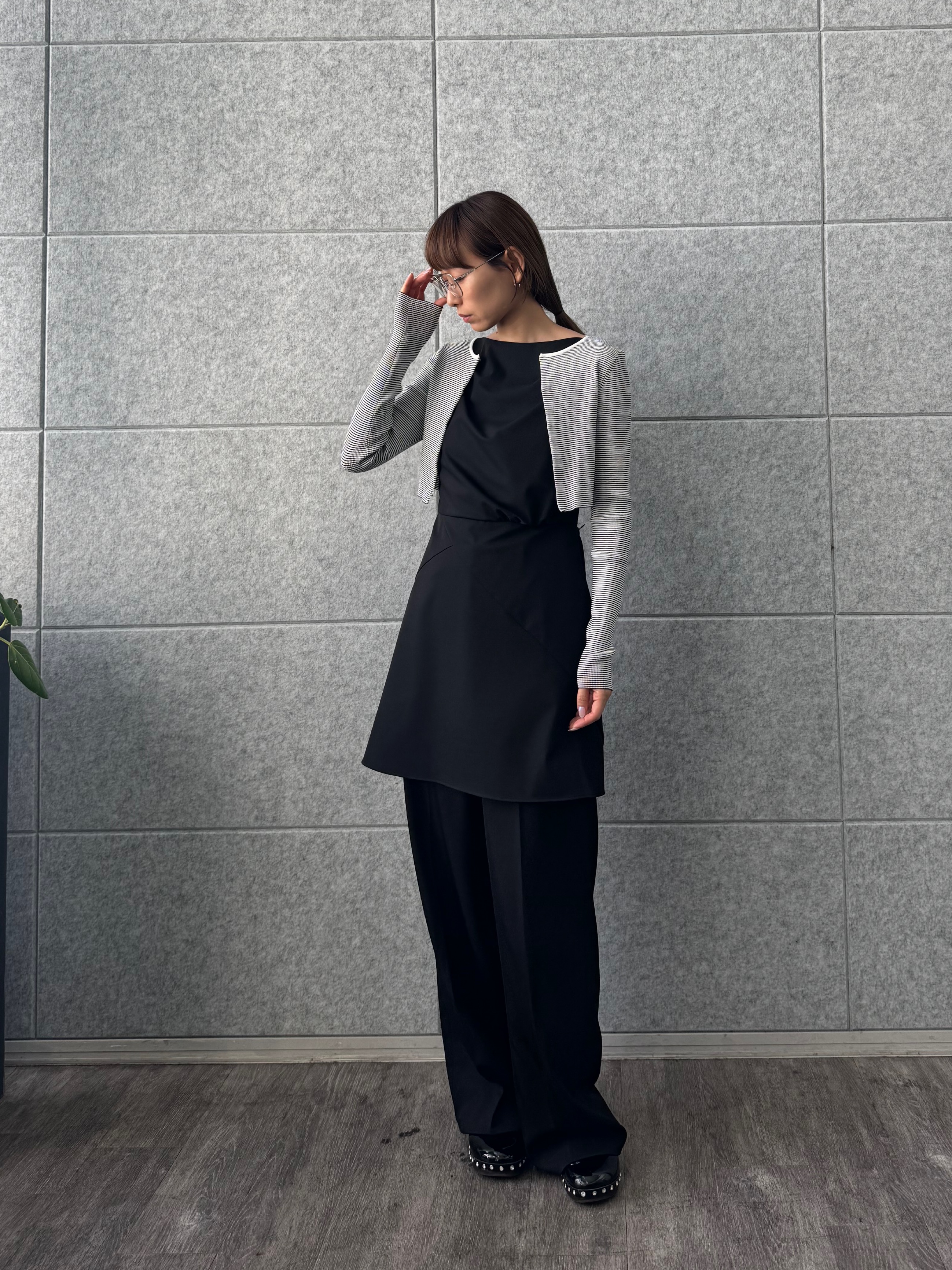 designer yukaさんの「CODE A｜【Re】stretch hook cardigan」を使ったコーディネート