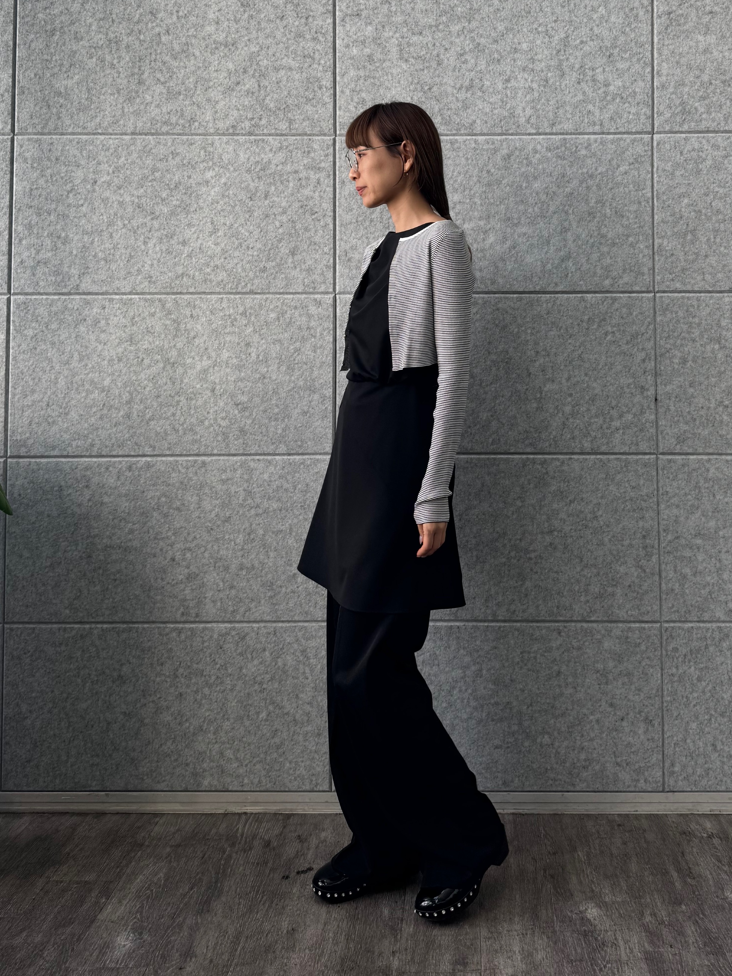 designer yukaさんの「CODE A｜【Re】stretch hook cardigan」を使ったコーディネート