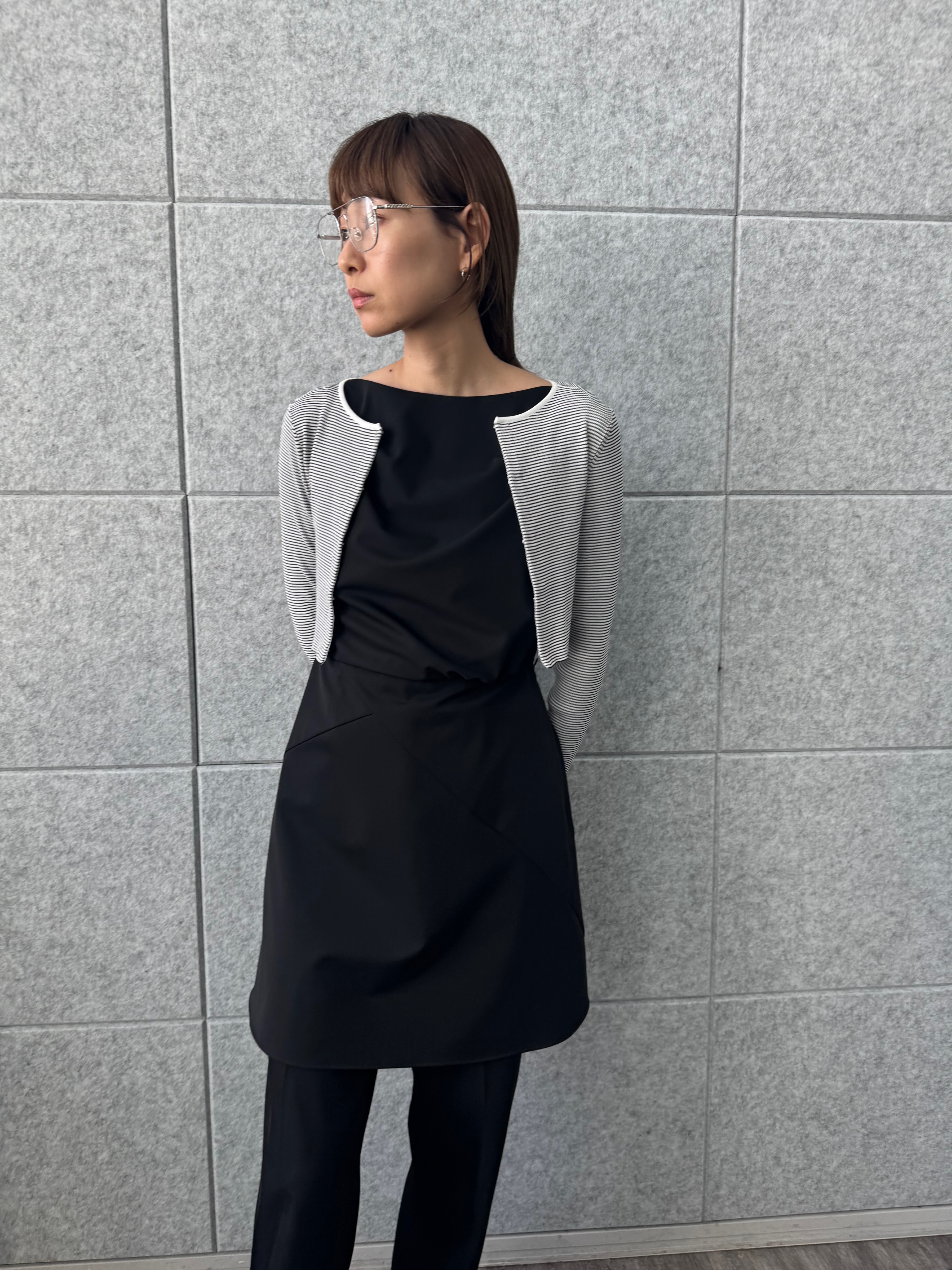 designer yukaさんの「CODE A｜【Re】stretch hook cardigan」を使ったコーディネート