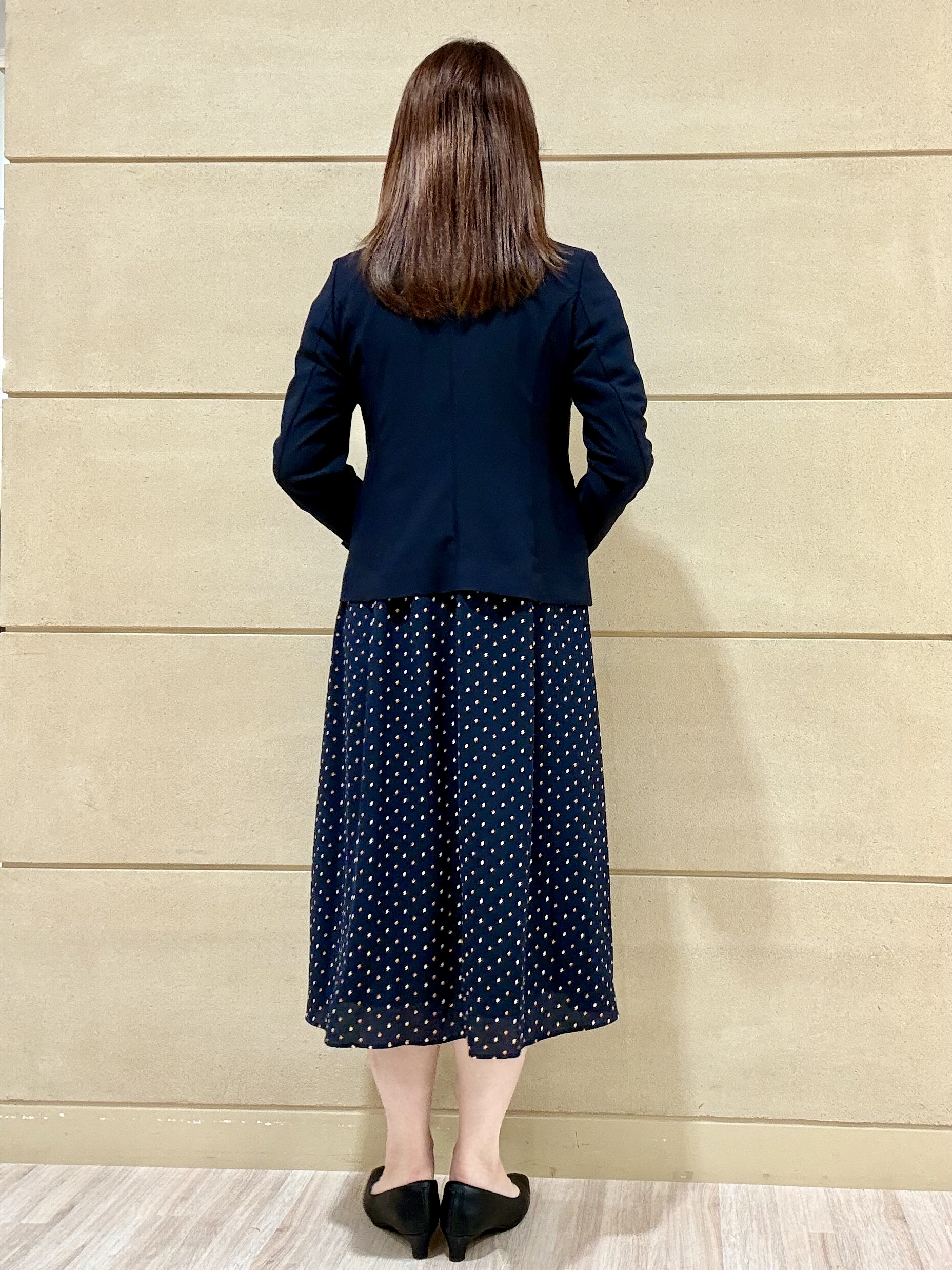 Marさんの「Reflect｜小紋柄ジョーゼットワンピース」を使ったコーディネート