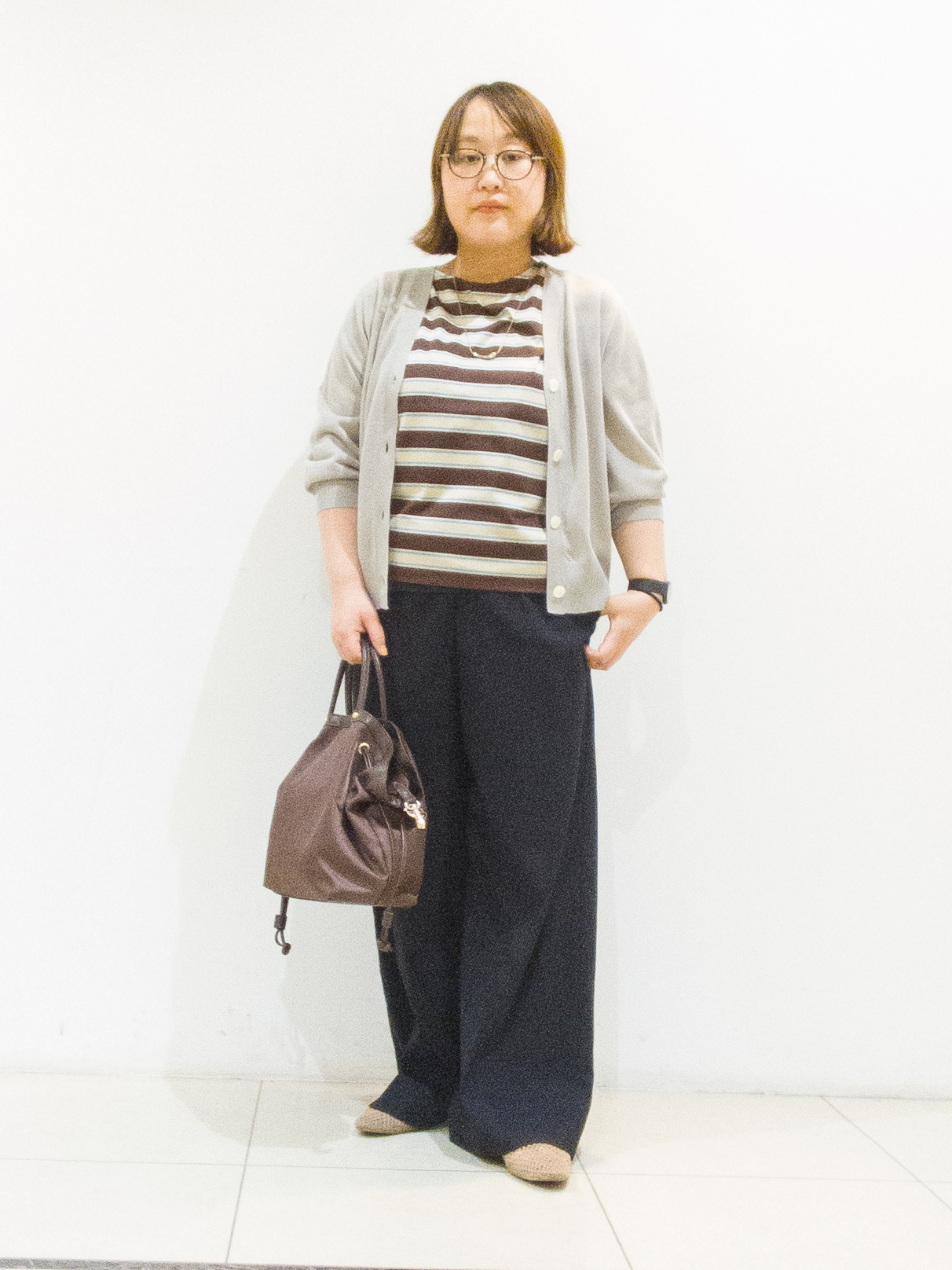 takedaさんの「UNTITLED｜【アンサンブル可/シアー】リネンエステルカーディガン」を使ったコーディネート