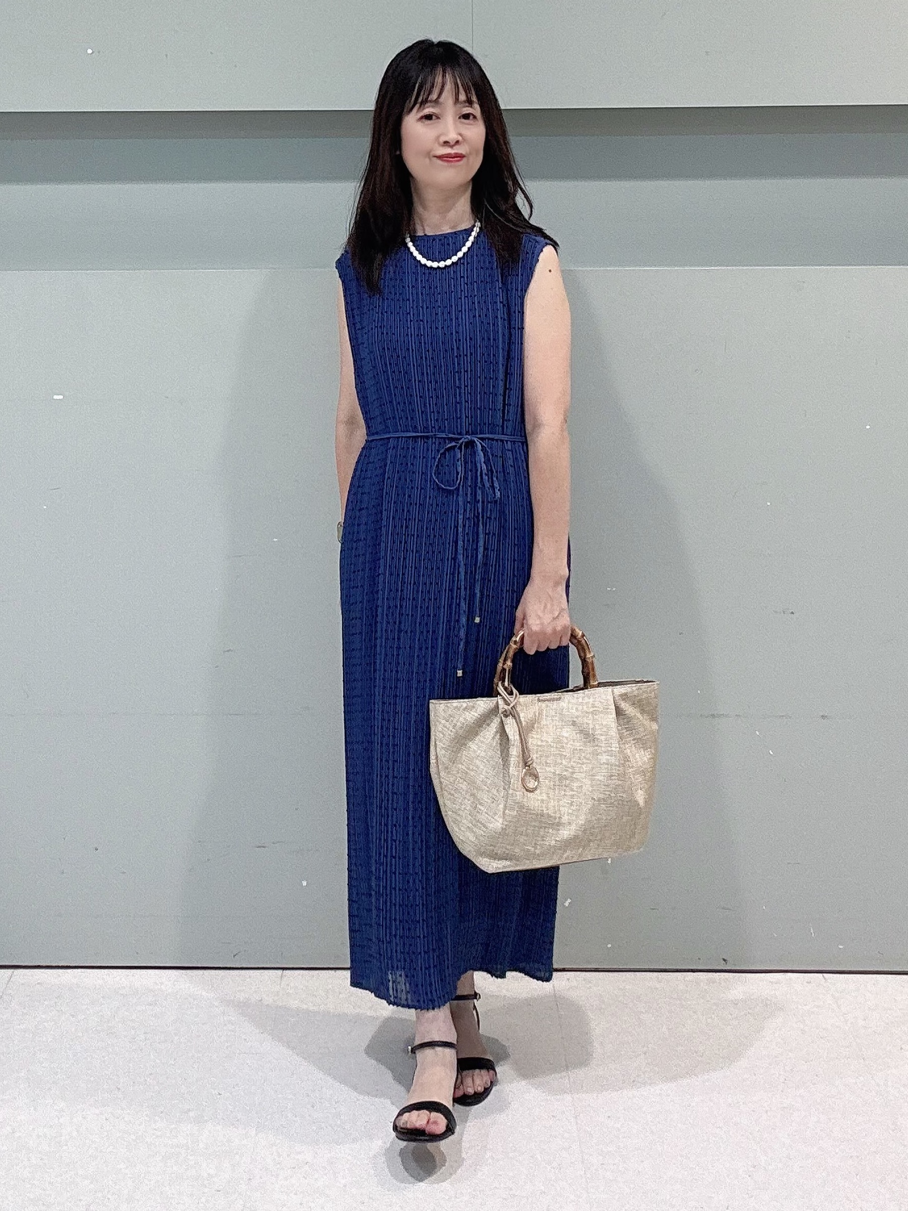 makiさんの「UNTITLED｜【9色展開/アンサンブル可】コットンクルーネックカーディガン」を使ったコーディネート