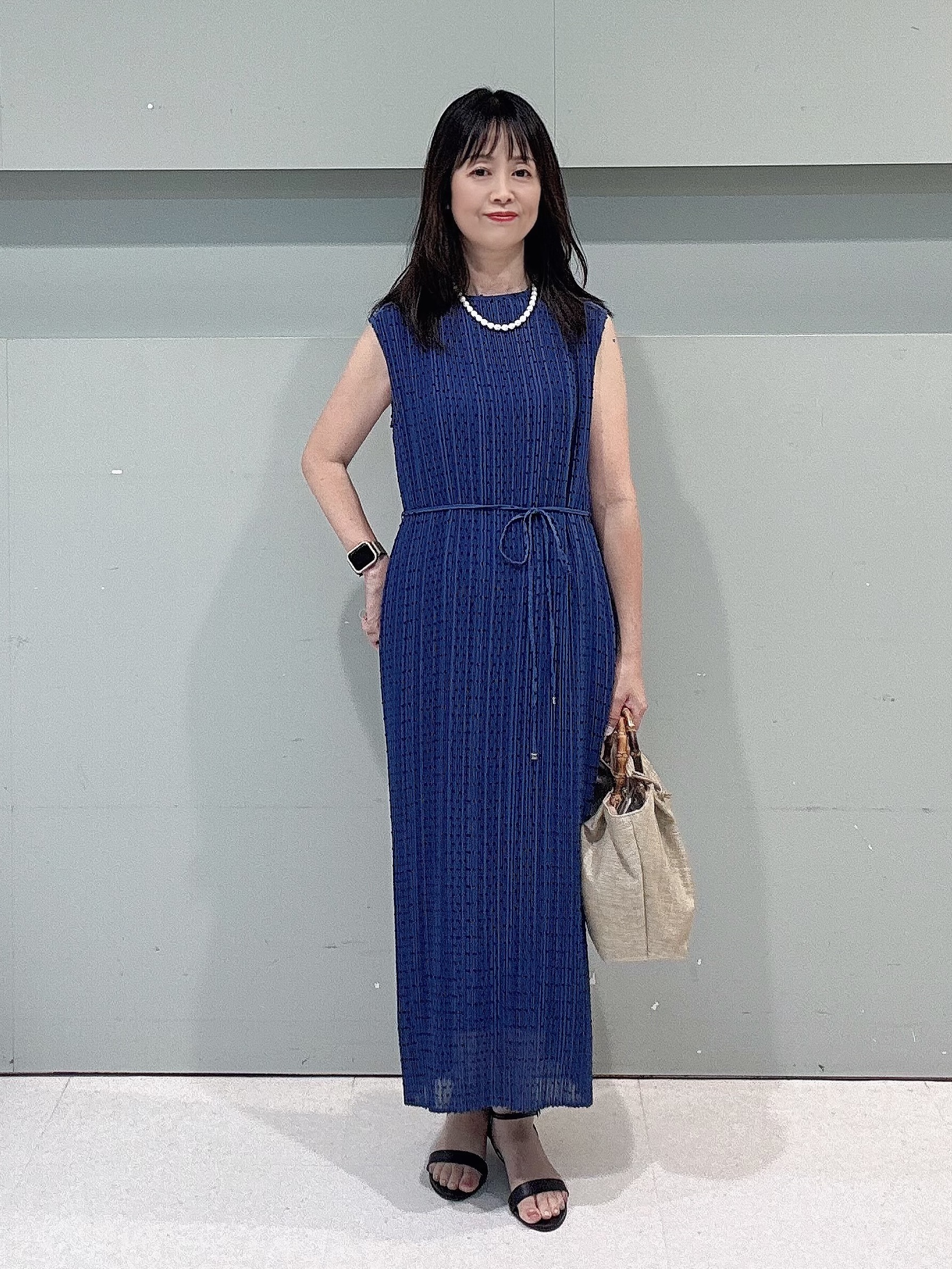 makiさんの「UNTITLED｜【9色展開/アンサンブル可】コットンクルーネックカーディガン」を使ったコーディネート