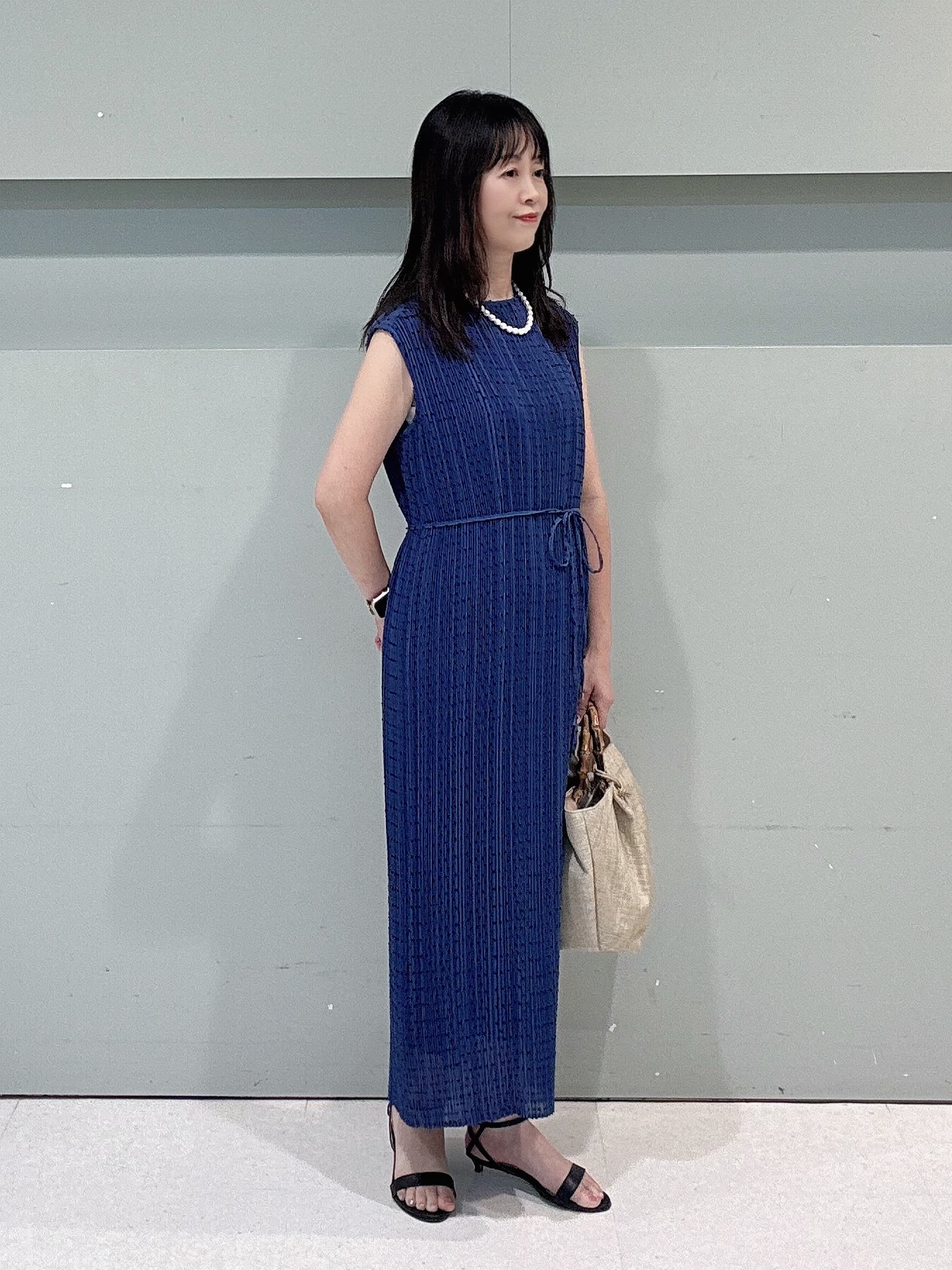makiさんの「UNTITLED｜【9色展開/アンサンブル可】コットンクルーネックカーディガン」を使ったコーディネート