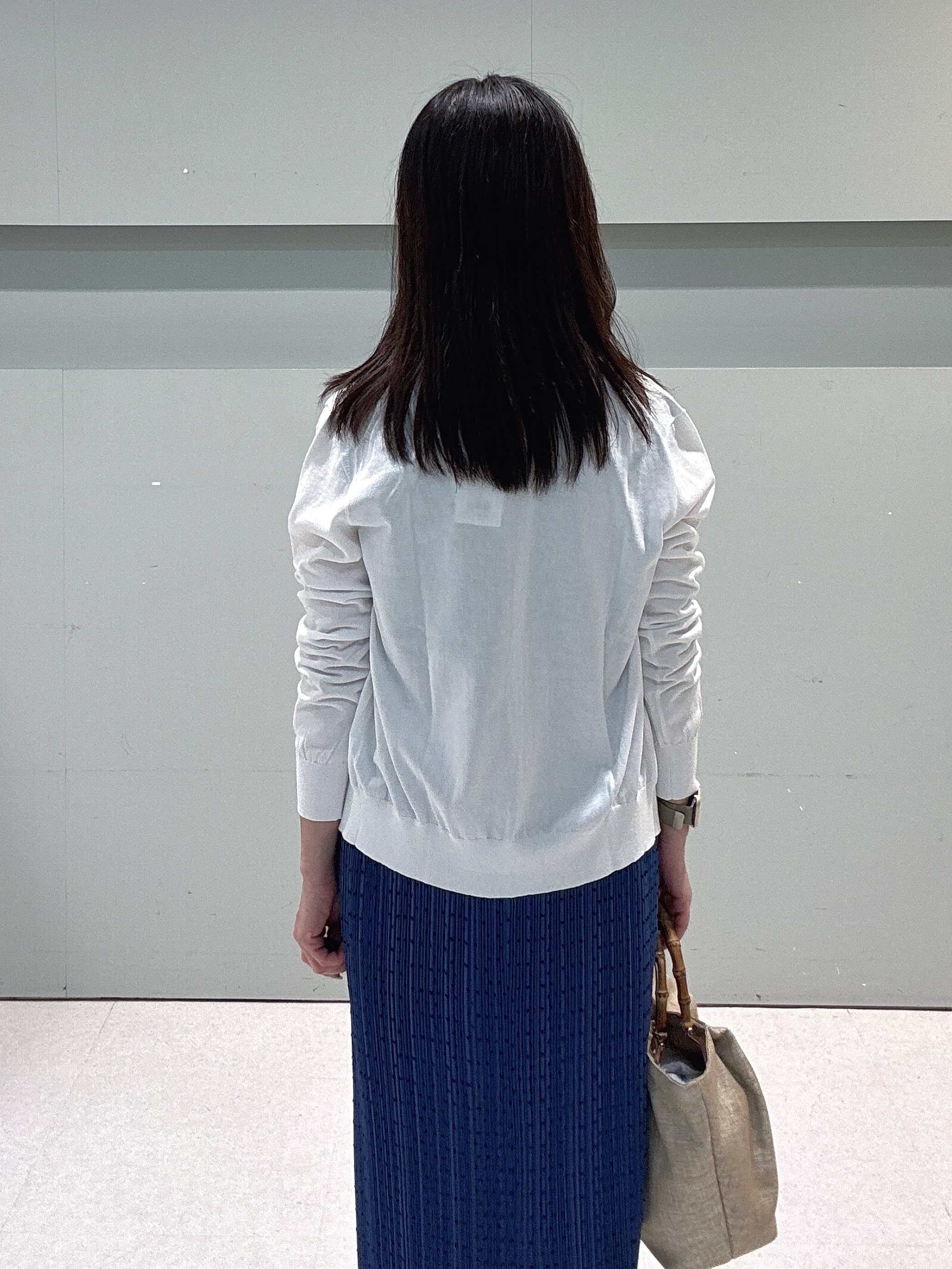 makiさんの「UNTITLED｜【9色展開/アンサンブル可】コットンクルーネックカーディガン」を使ったコーディネート