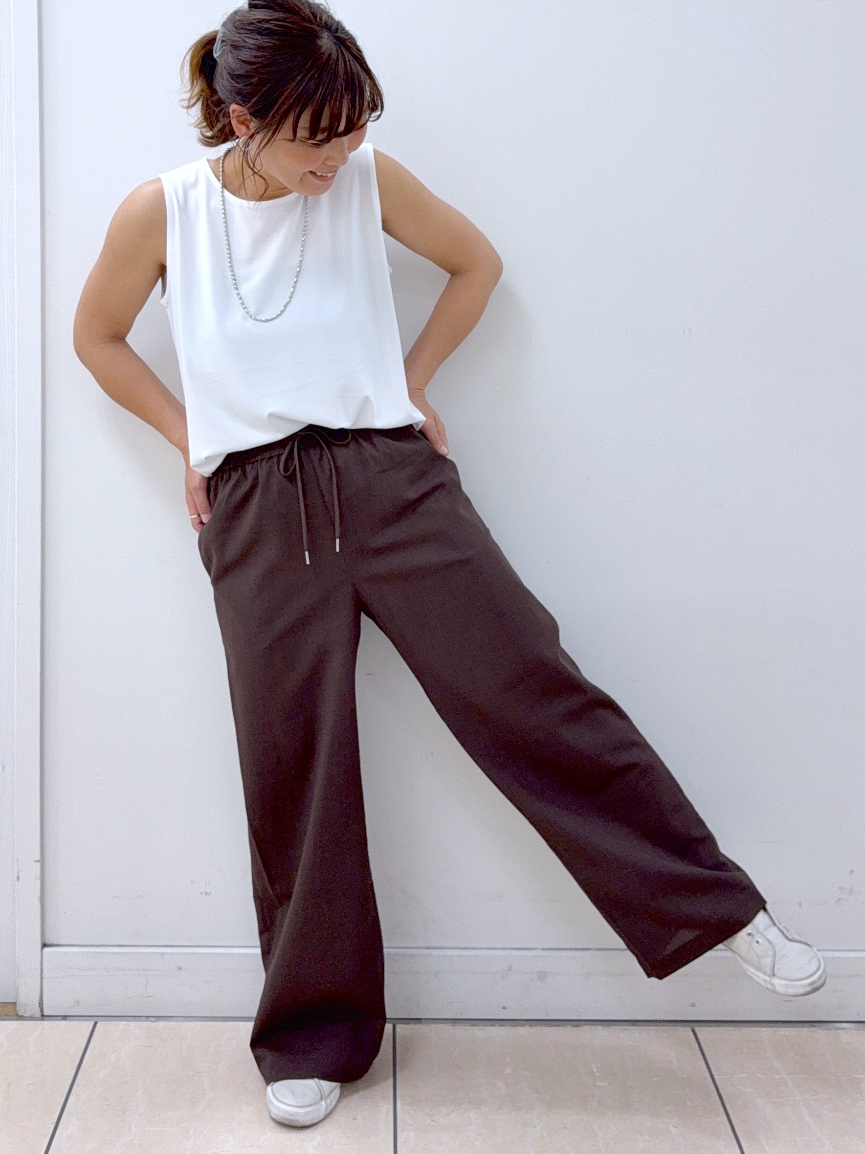 Osawaさんの「Dessin｜【接触冷感/セットアップ可】ハーフスリーブジャケット」を使ったコーディネート