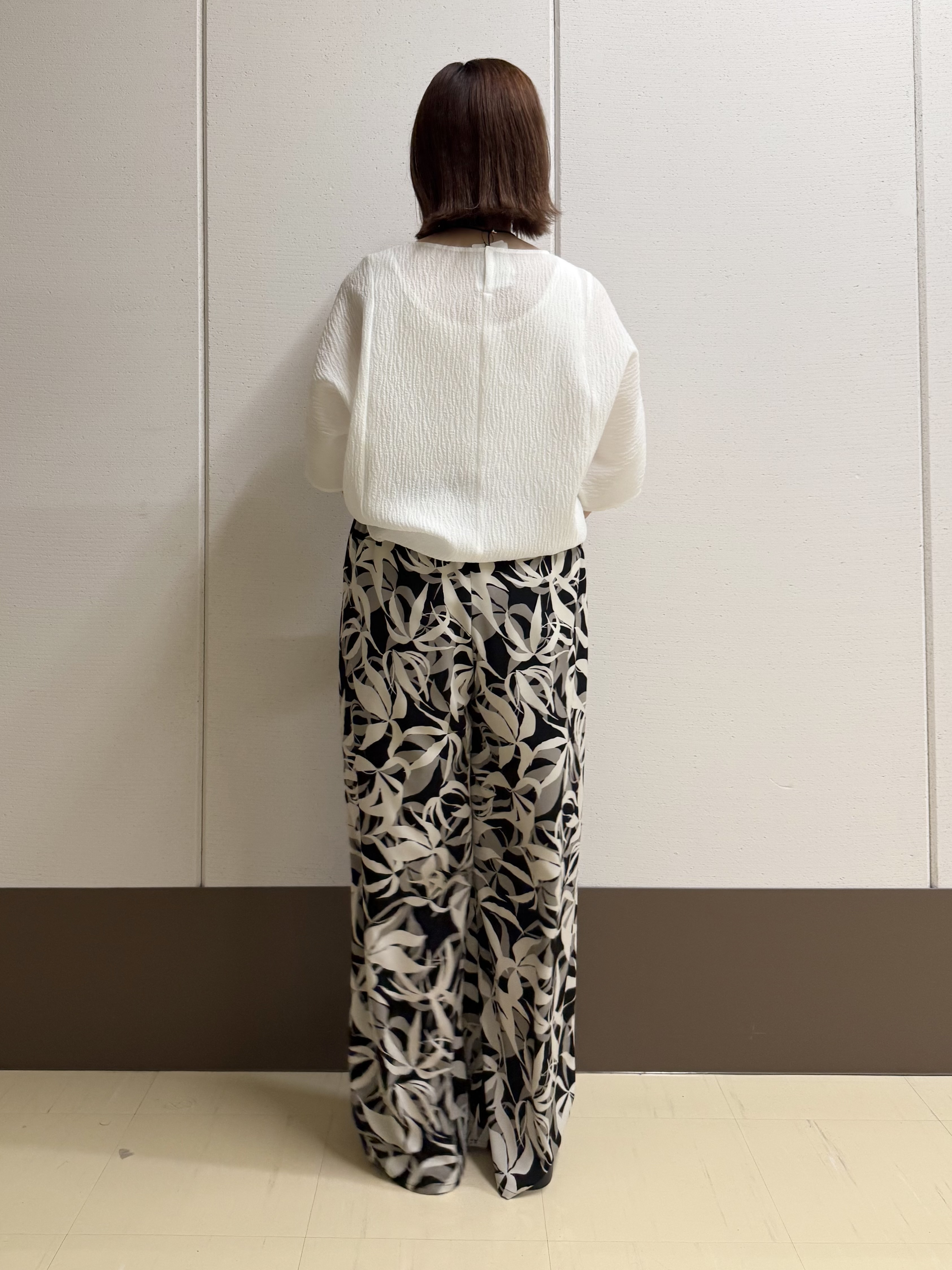 Rikoさんの「INDIVI｜【華奢見え】ジャカード ドルマントップス」を使ったコーディネート