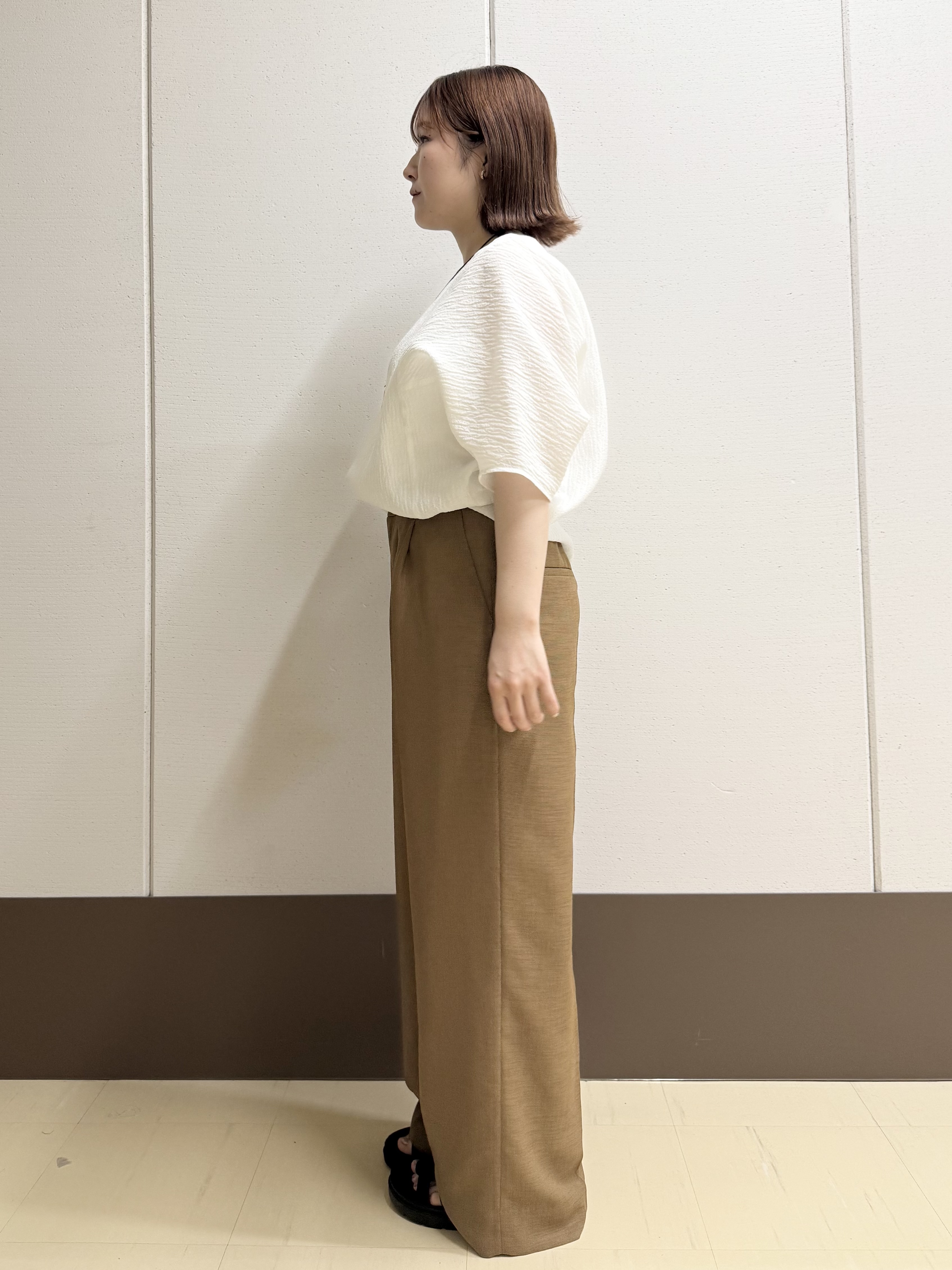 Rikoさんの「INDIVI｜【華奢見え】ジャカード ドルマントップス」を使ったコーディネート