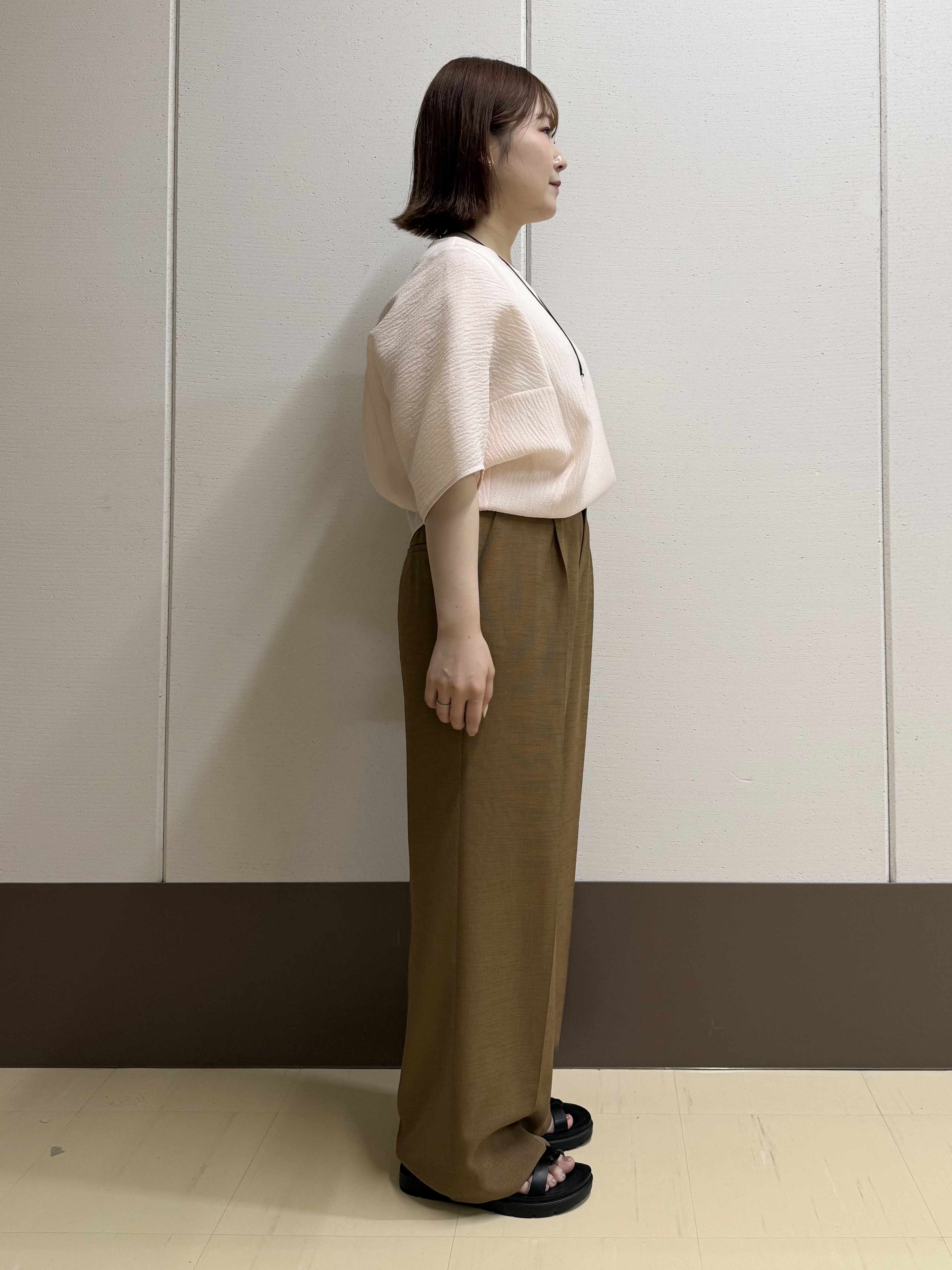 Rikoさんの「INDIVI｜【華奢見え】ジャカード ドルマントップス」を使ったコーディネート