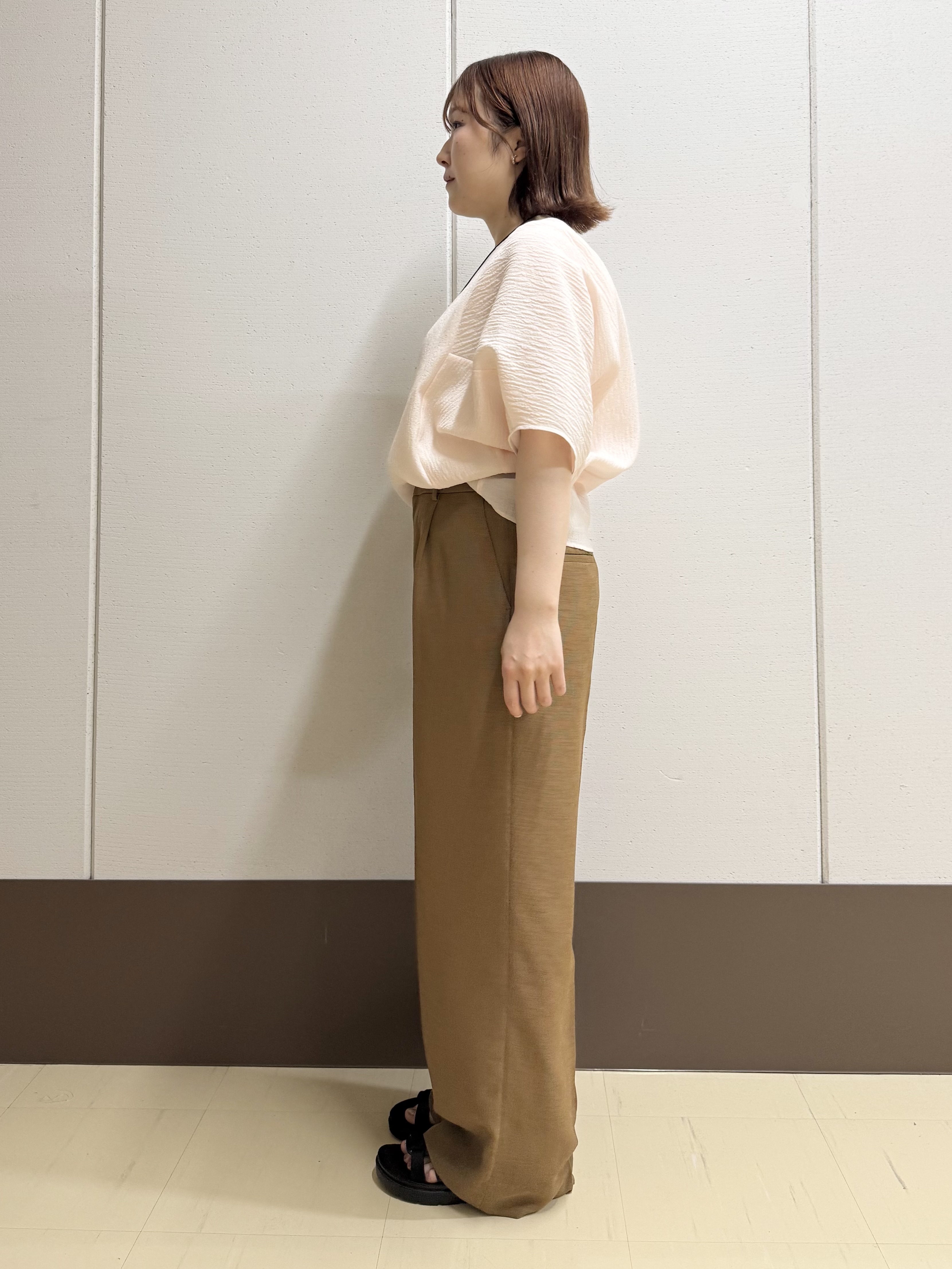 Rikoさんの「INDIVI｜【華奢見え】ジャカード ドルマントップス」を使ったコーディネート