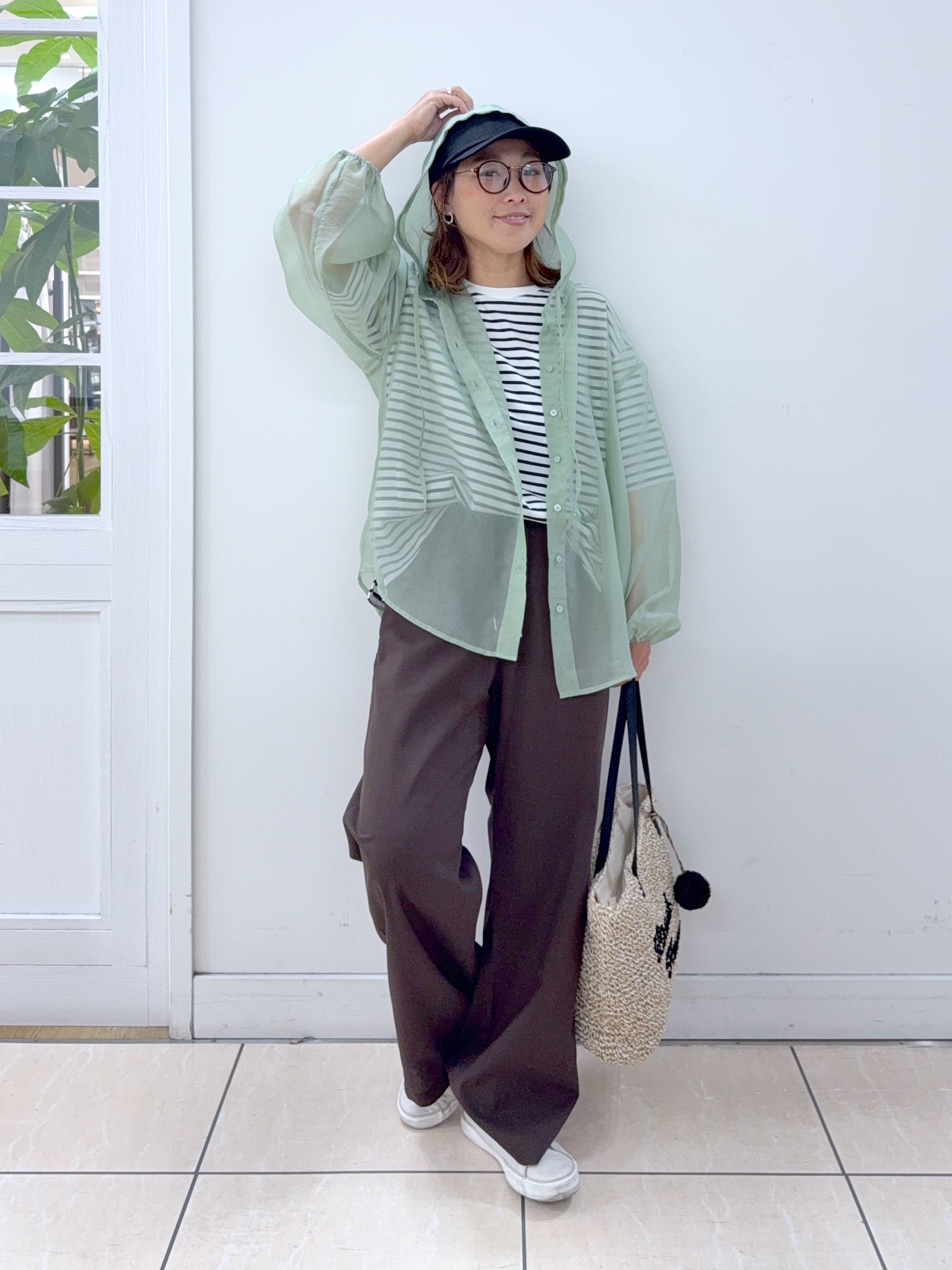 Osawaさんの「Dessin｜麻調キャップ」を使ったコーディネート