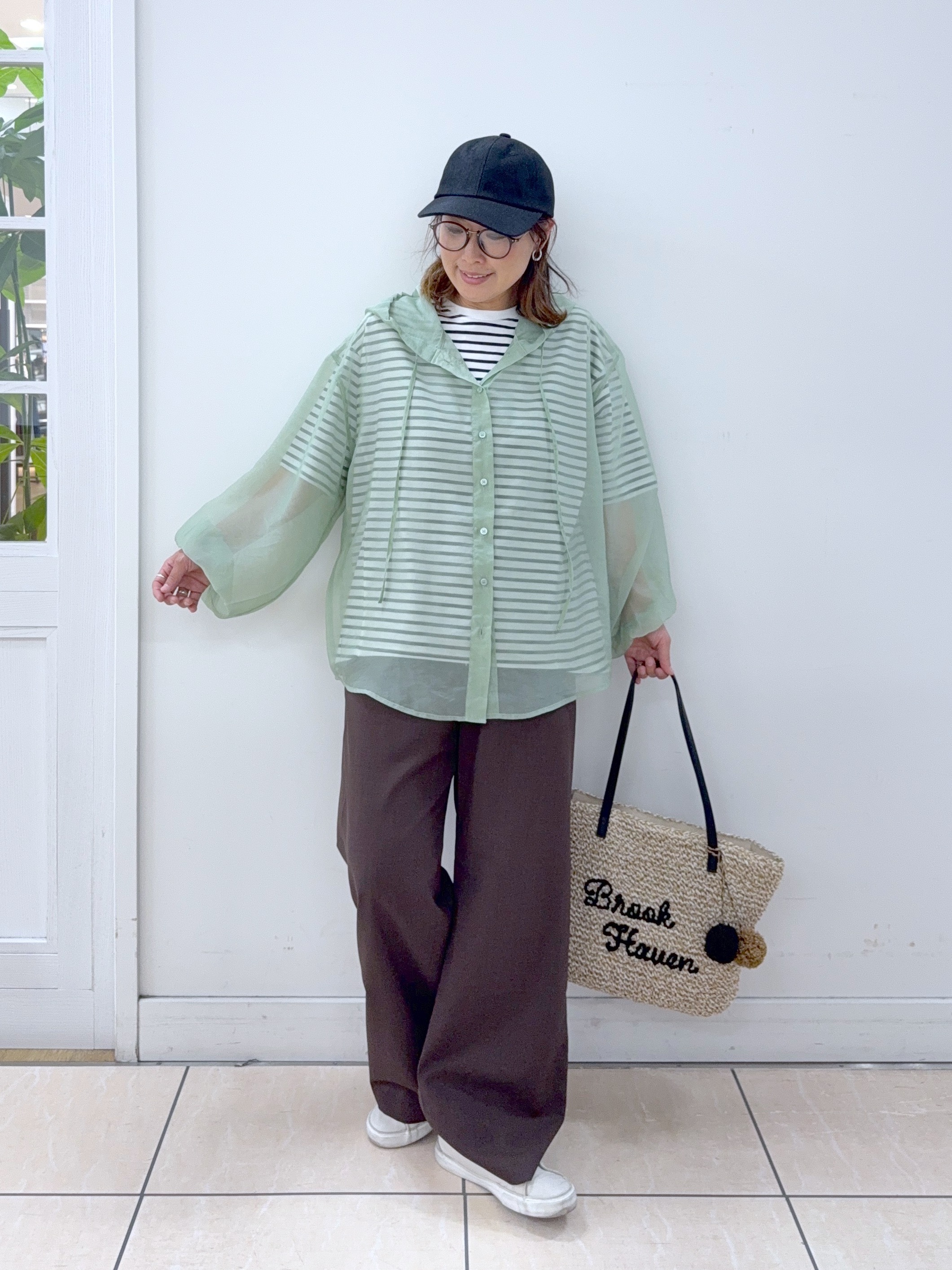 Osawaさんの「Dessin｜麻調キャップ」を使ったコーディネート