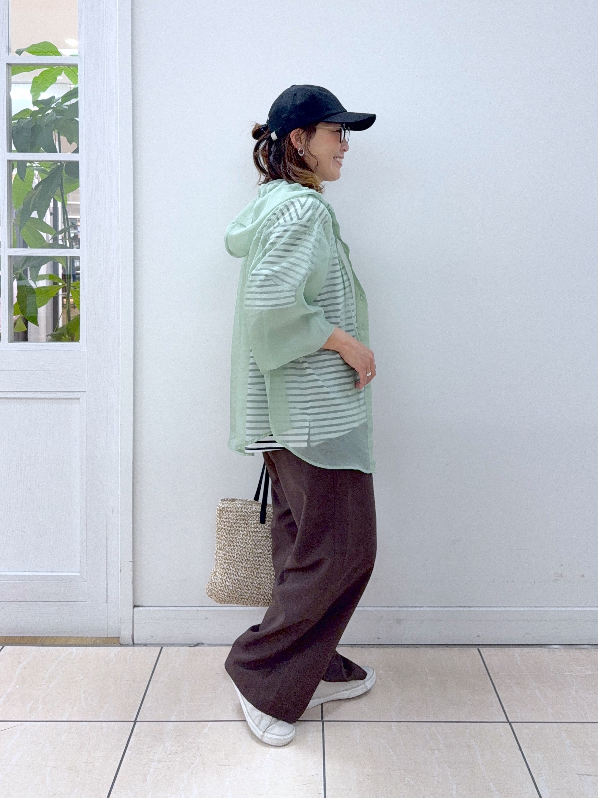 Osawaさんの「Dessin｜麻調キャップ」を使ったコーディネート