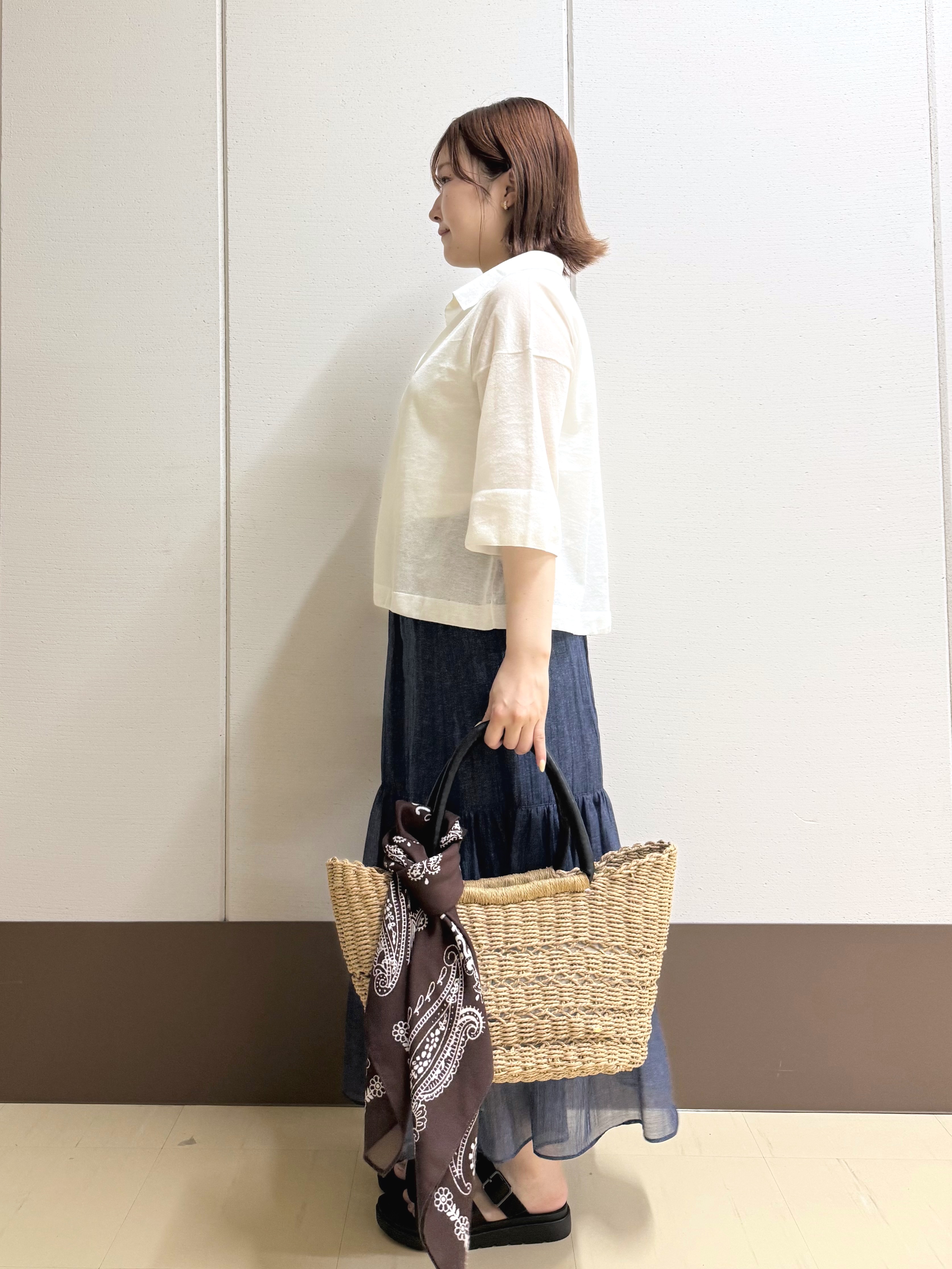 Rikoさんの「INDIVI｜【洗える／前後2WAY】インナータンクトップ」を使ったコーディネート