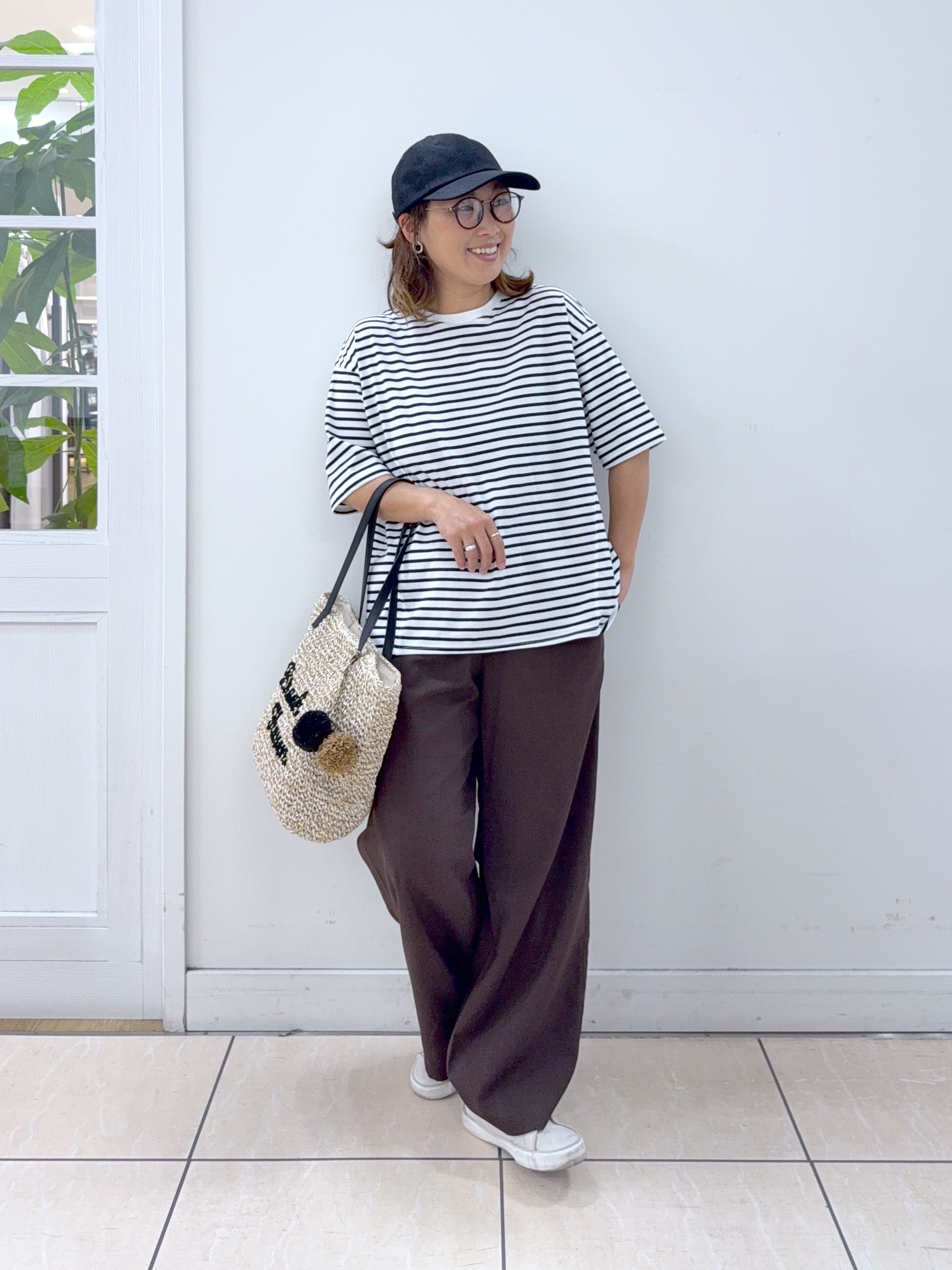 Osawaさんの「Dessin｜麻調キャップ」を使ったコーディネート