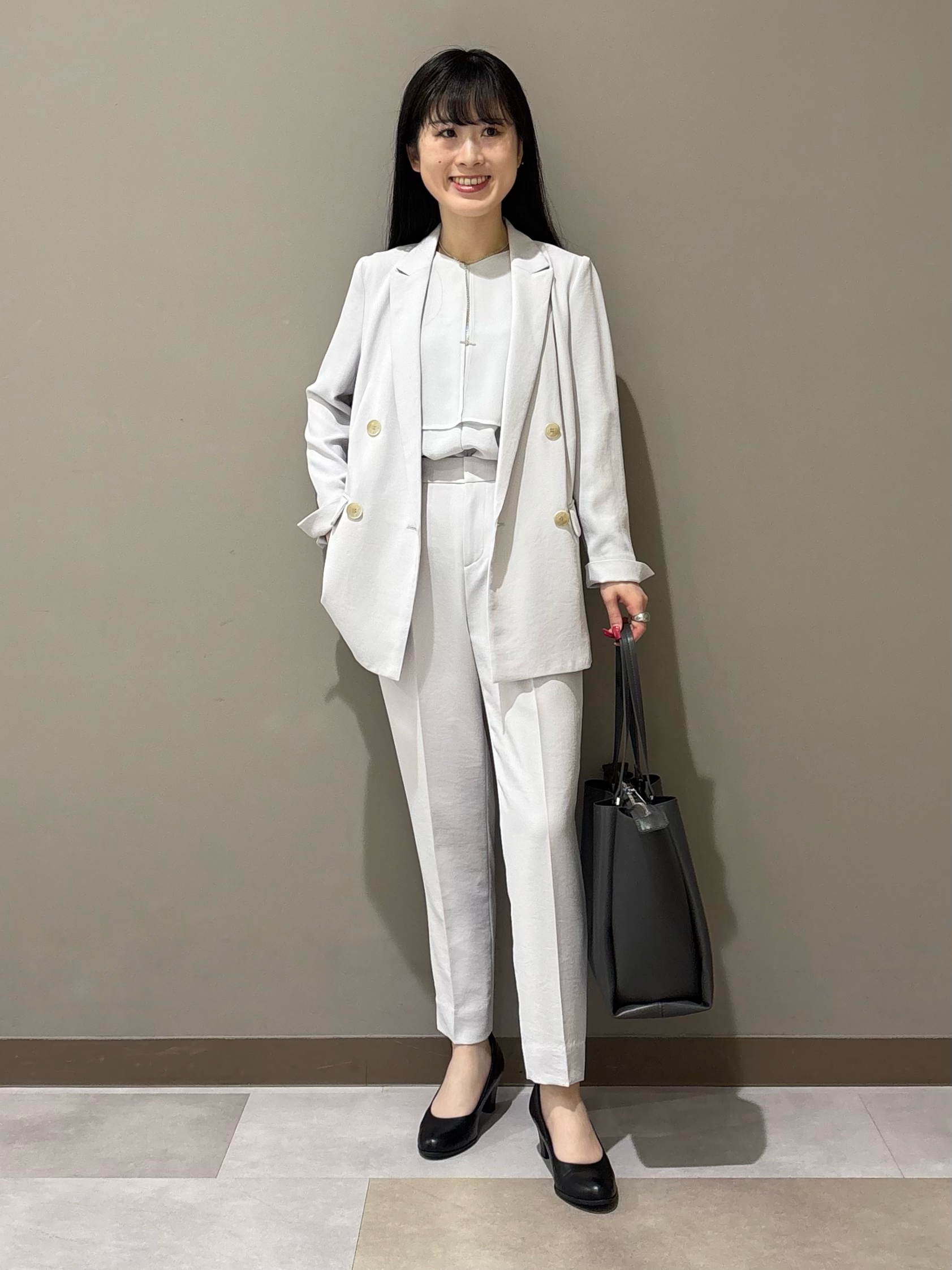 KEIKOさんの「INDIVI｜【着る日傘】シフォンドッキングブラウス」を使ったコーディネート