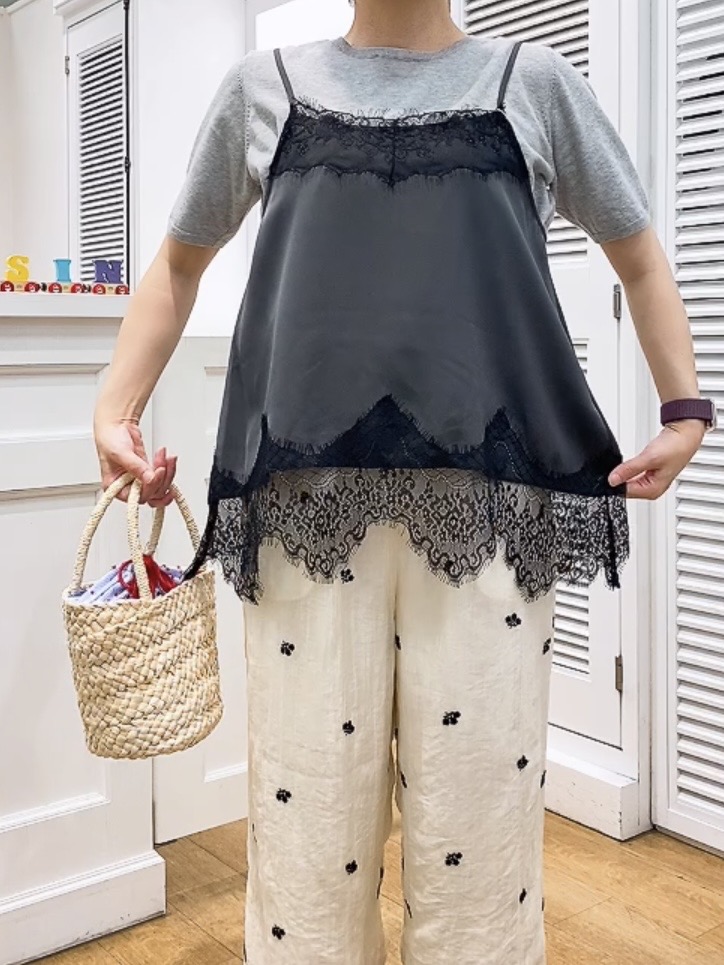 Hamaさんの「Dessin｜【9色展開/接触冷感/UVカット】ドライタッチサマーニットT」を使ったコーディネート