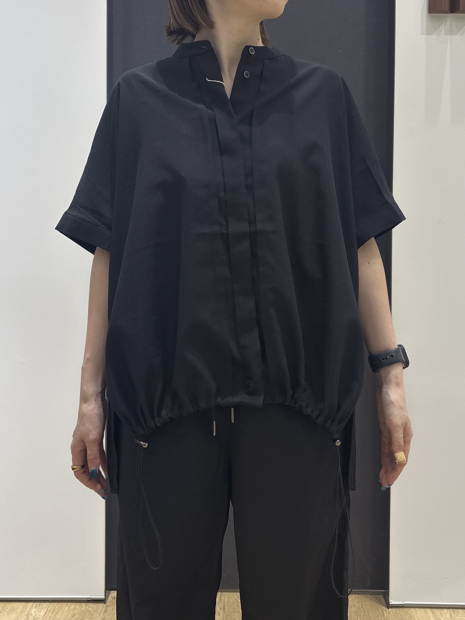 risaさんの「Dessin｜【高通気/セットアップ可】ドロストシャツ」を使ったコーディネート