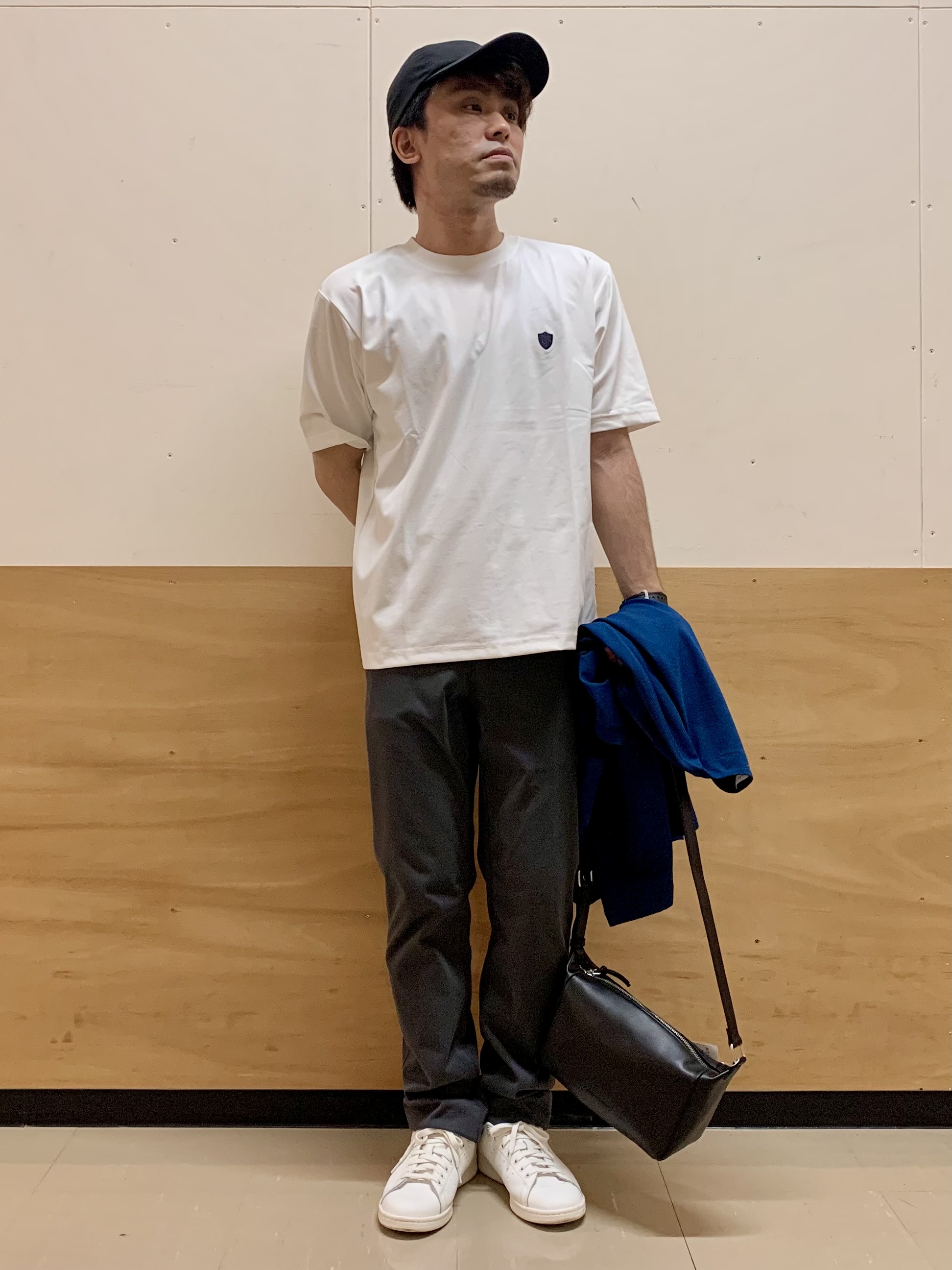 MATUさんの「THE SHOP TK｜メッシュ五分袖カーディガン＋半袖Tシャツ セットアイテム 洗濯機OK」を使ったコーディネート