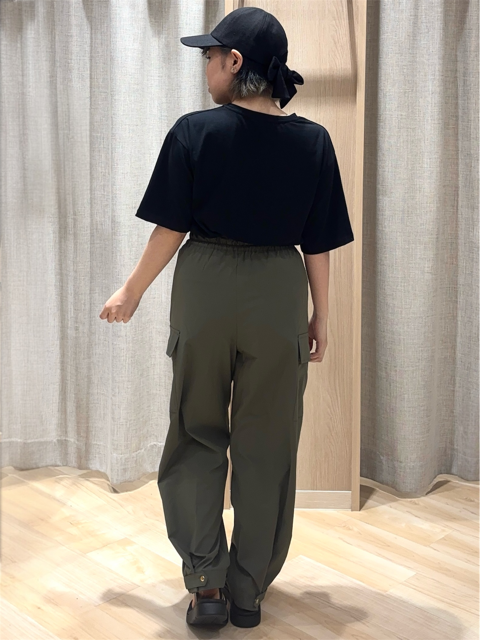 ❤︎ 𝐦𝐢𝐨 ❤︎さんの「grove｜【UVカット/接触冷感】プリントアソート5分袖Tシャツ」を使ったコーディネート