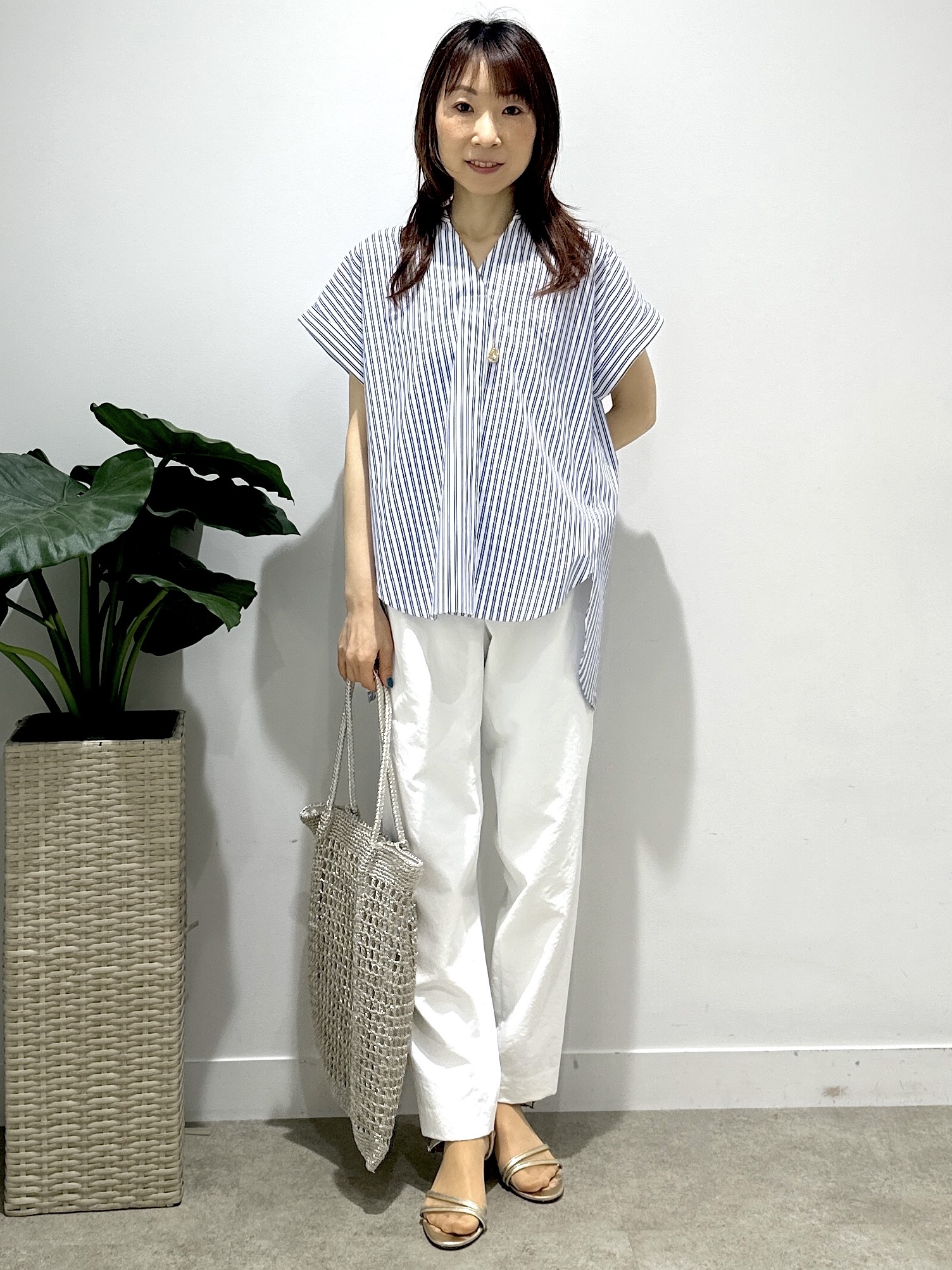 Miwaさんの「UNTITLED｜【多機能付き】バックプリーツデザインブラウス」を使ったコーディネート