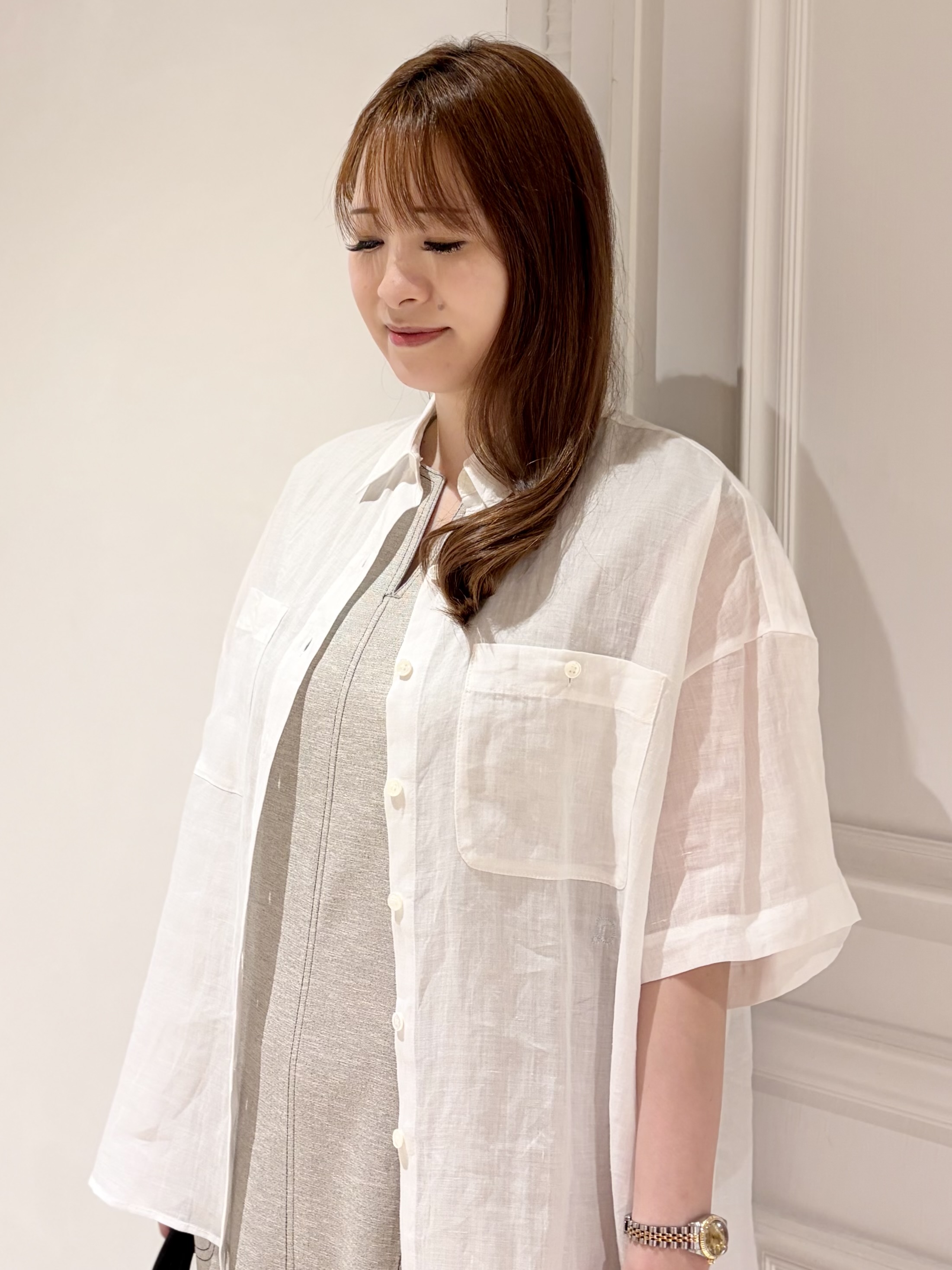 minowaさんの「DRESSTERIOR｜ピュアラミー シャツ」を使ったコーディネート
