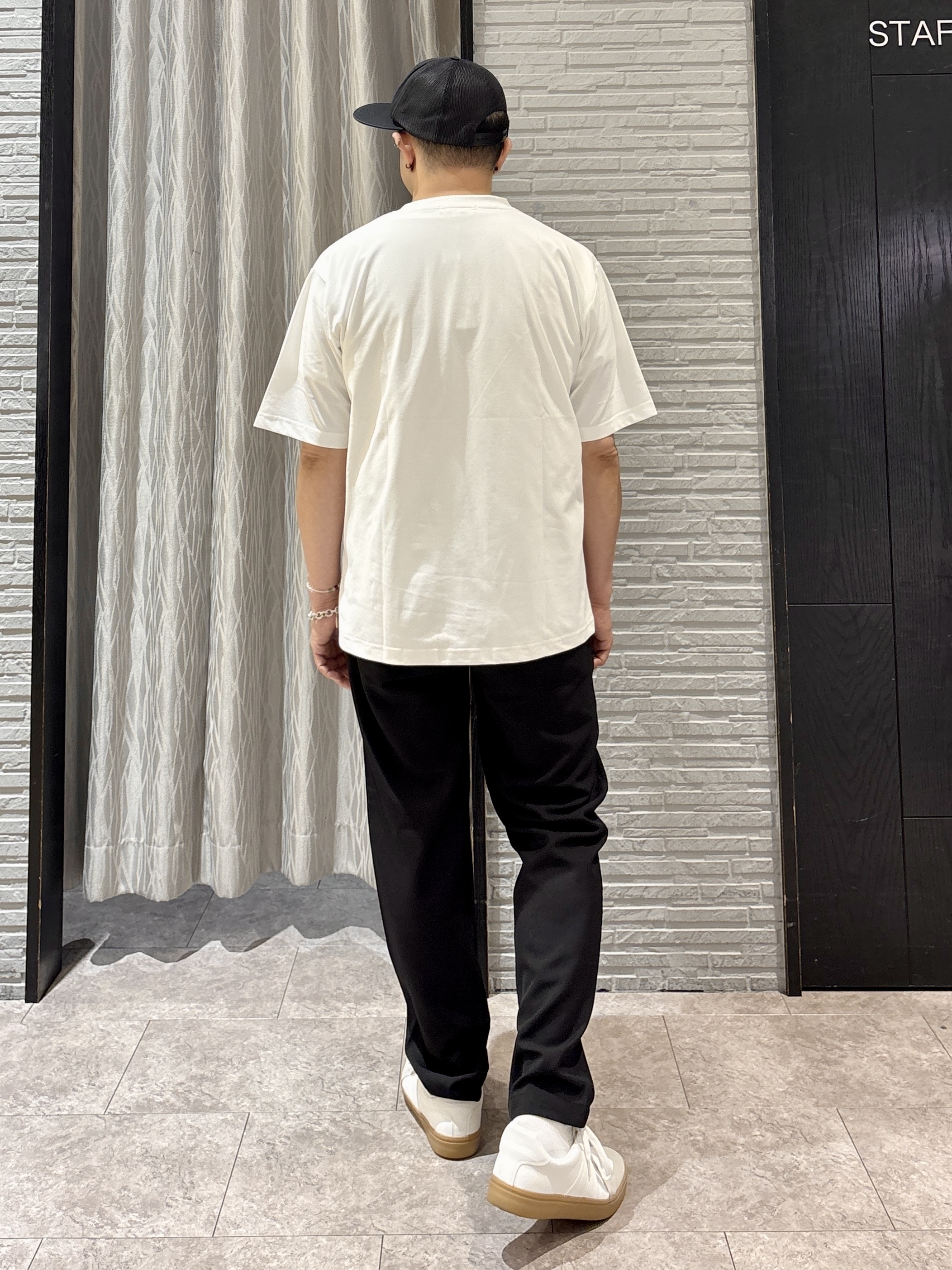 Pーyamaさんの「THE SHOP TK｜メッシュ五分袖カーディガン＋半袖Tシャツ セットアイテム 洗濯機OK」を使ったコーディネート