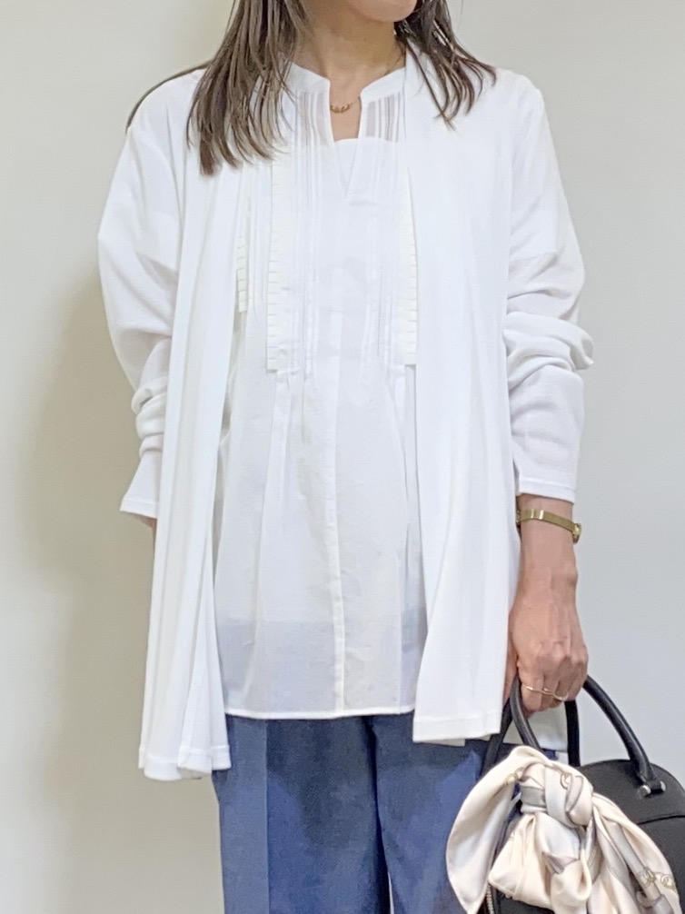 tomoさんの「UNTITLED｜【接触冷感/UVカット/遮熱機能】フライスジャージカーディガン」を使ったコーディネート